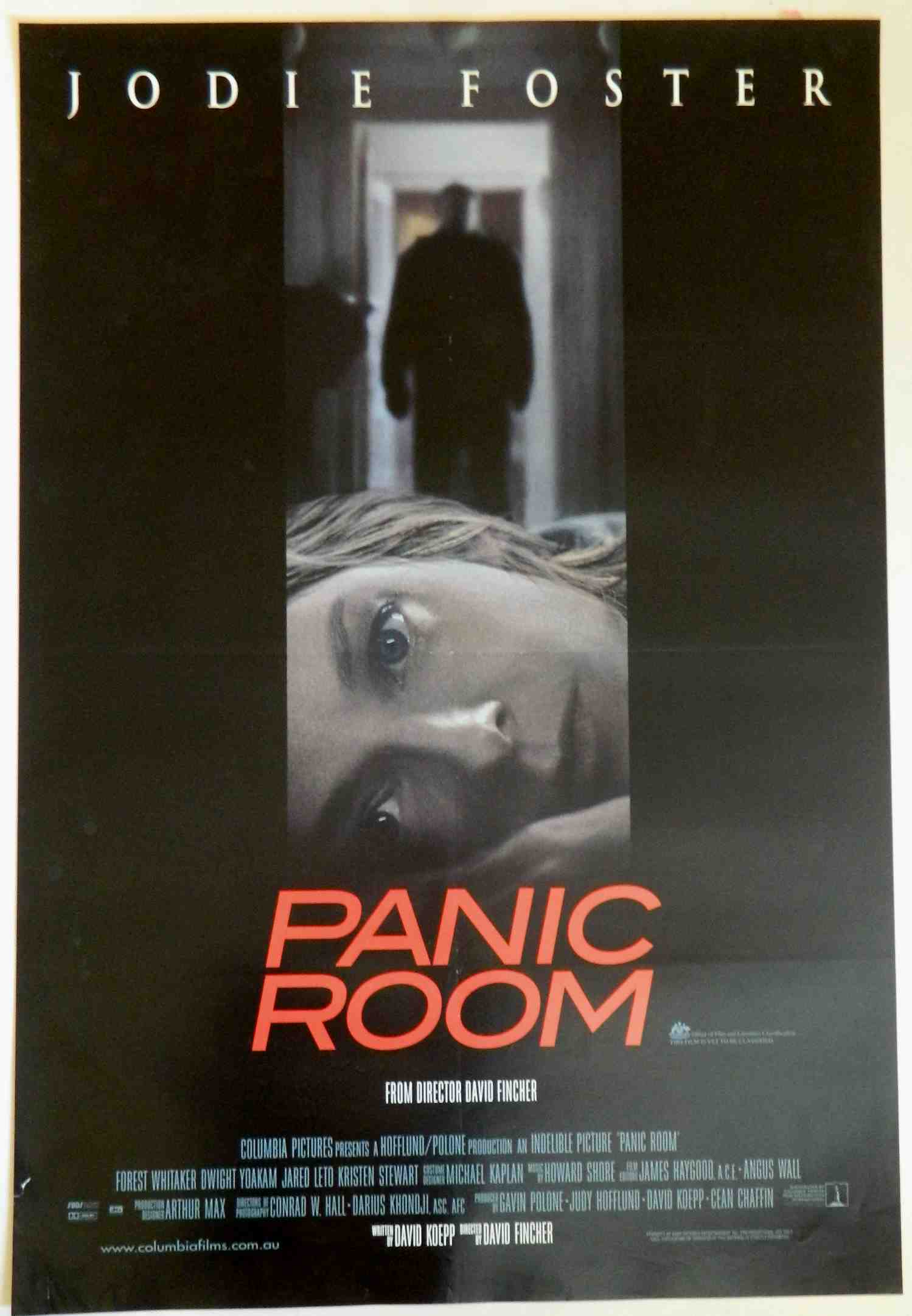 PANIC ROOM (2002)— Original Australian one sheet movie poster