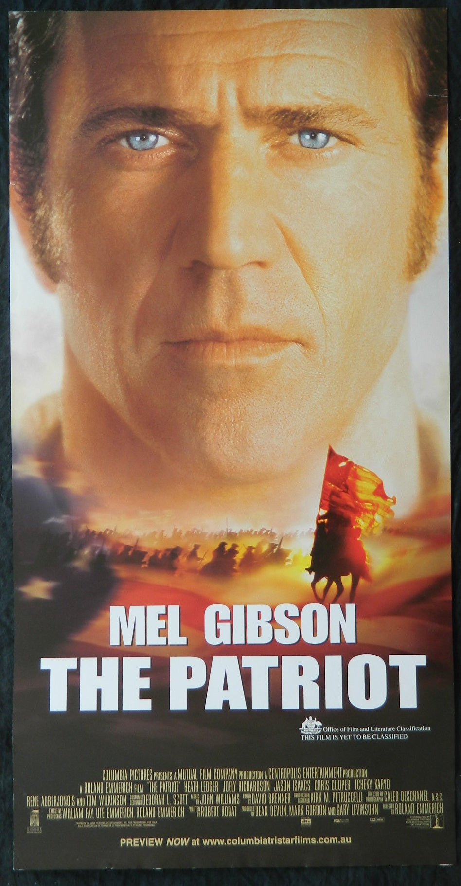 THE PATRIOT (2000) — Original Australian daybill movie poster