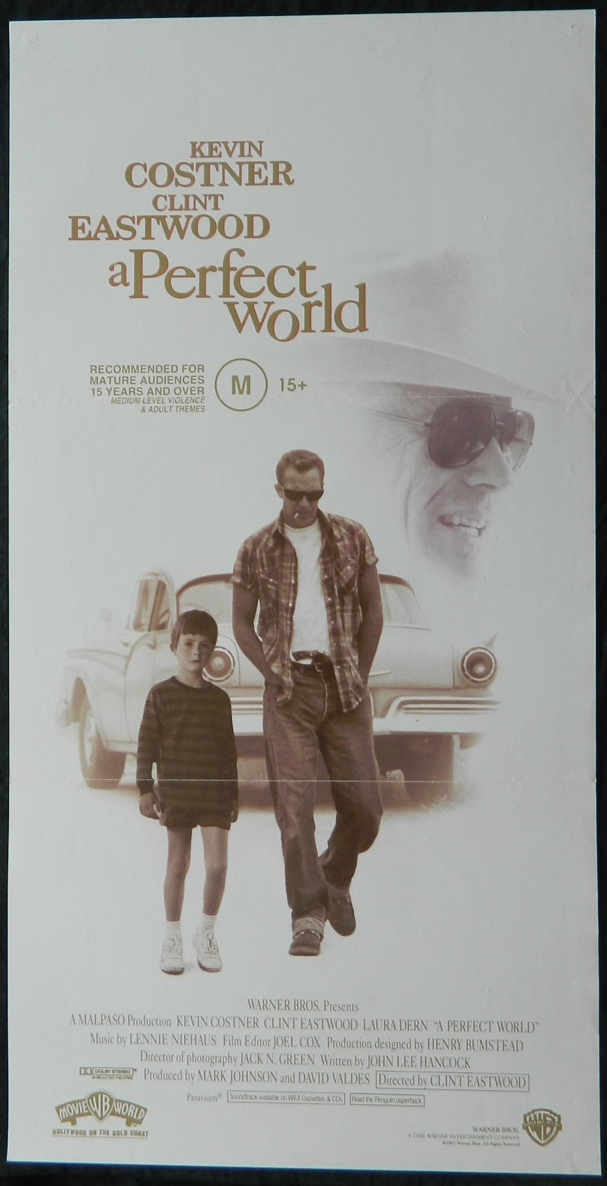 A PERFECT WORLD (1993) — Original Australian daybill movie poster