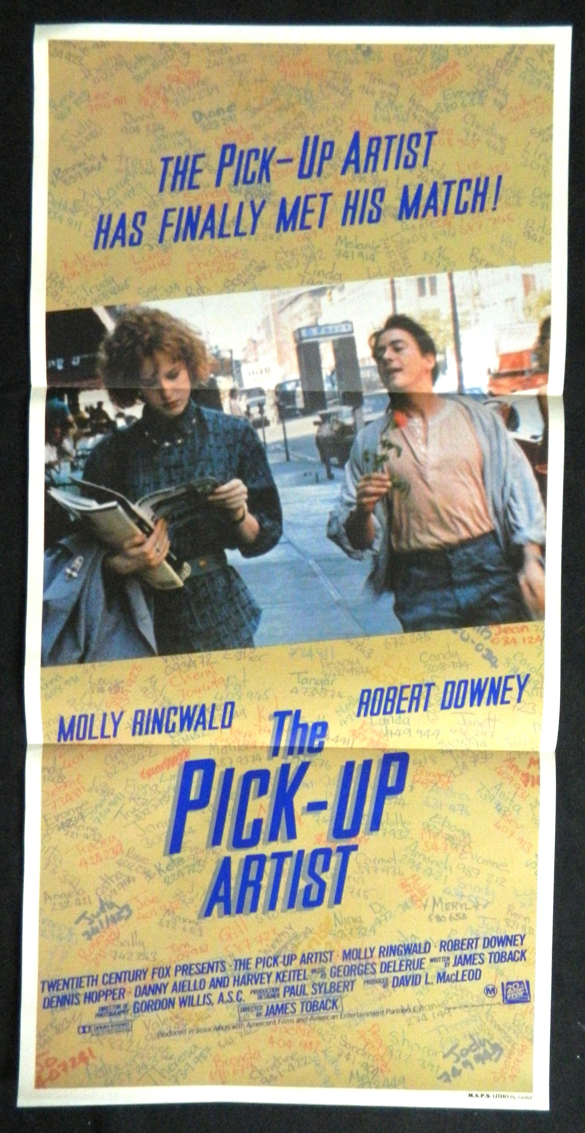 PICK UP ARTIST  (1987) — Original Australian daybill movie poster