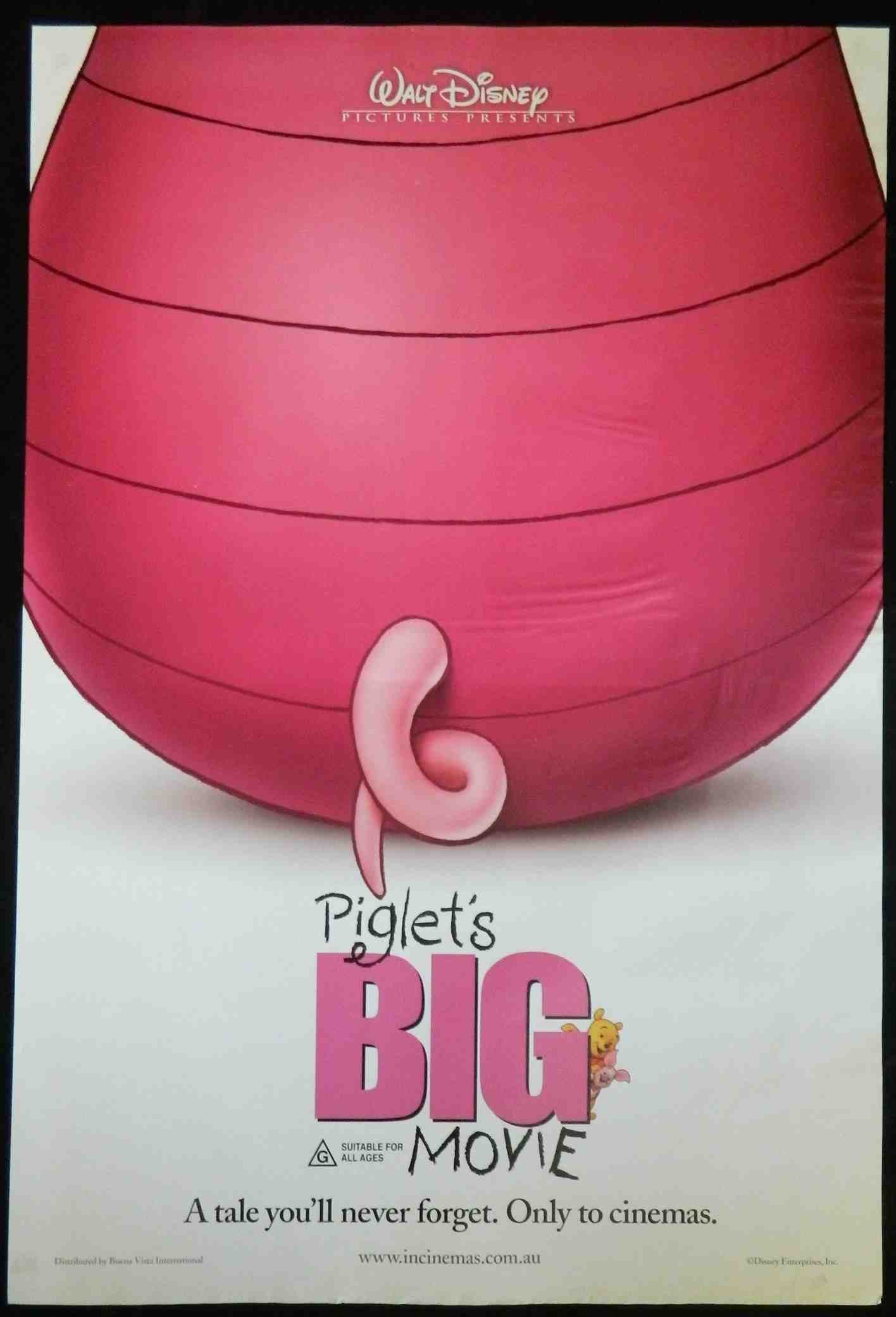 PIGLETS BIG MOVIE (2003)— Original Australian one sheet movie poster