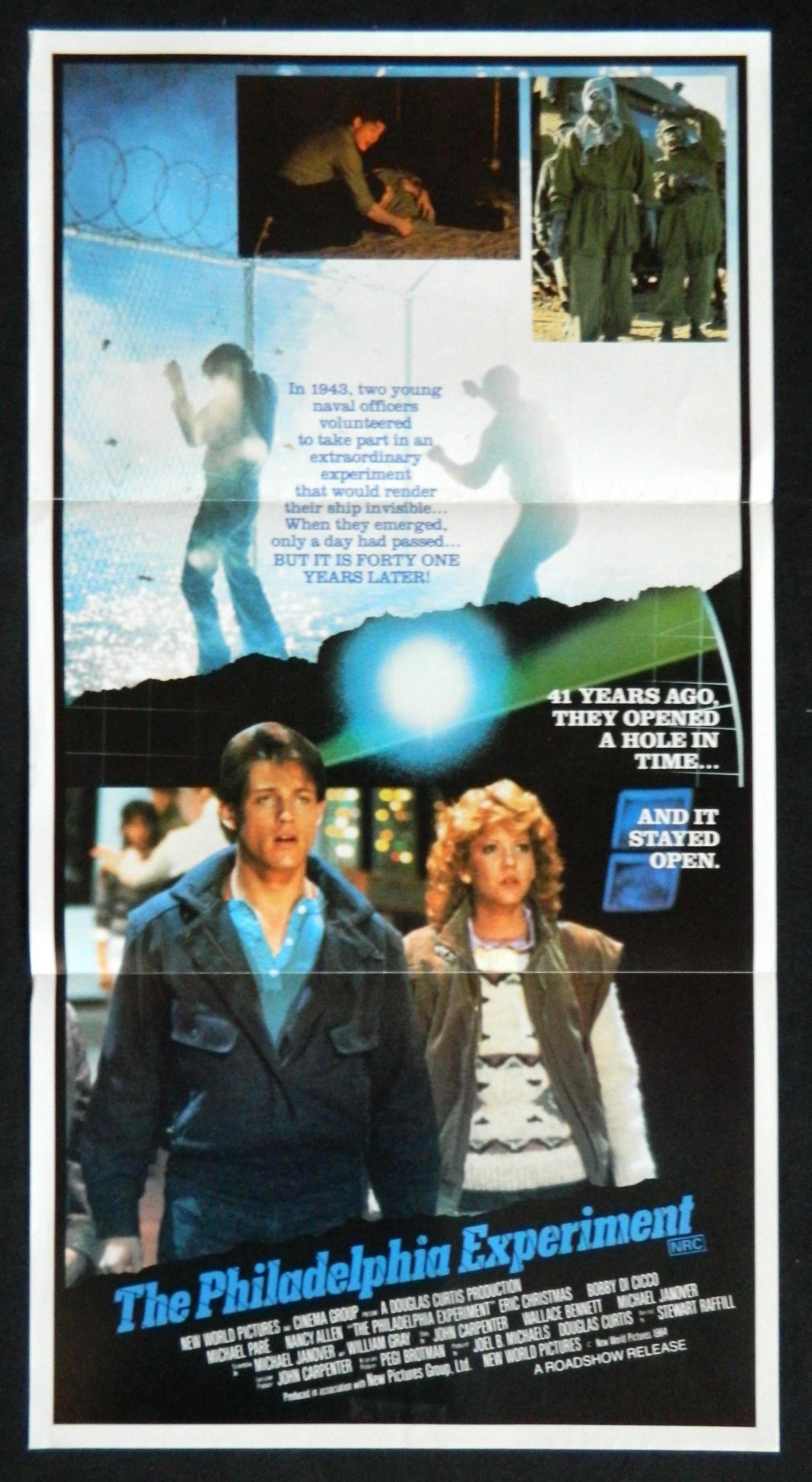 PHILADELPHIA EXPERIMENT (1984) — Original Australian daybill movie poster