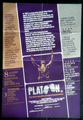 PLATOON (1986)— Original Australian one sheet movie poster