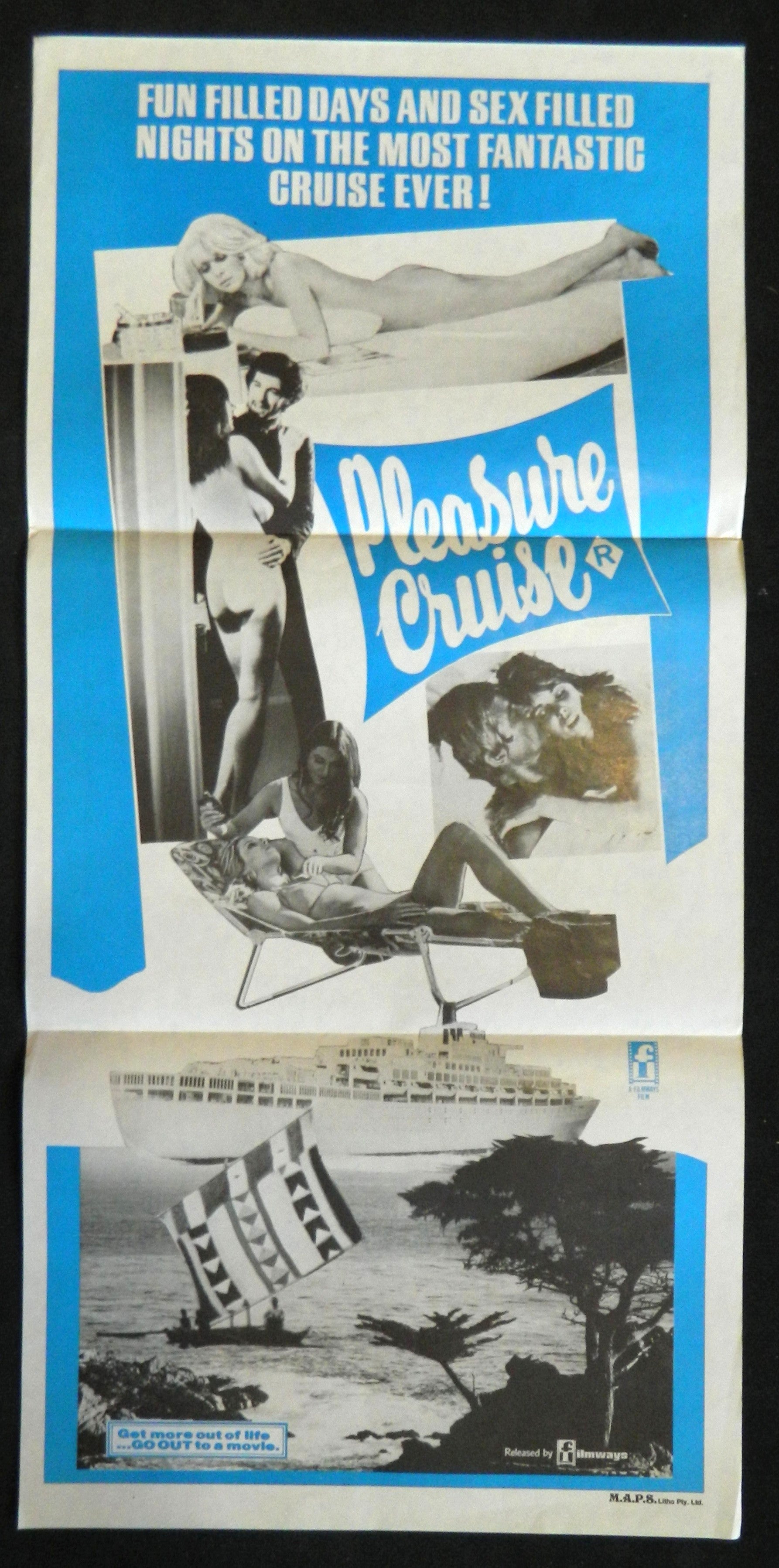 PLEASURE CRUISE (1971) — Original Australian daybill movie poster