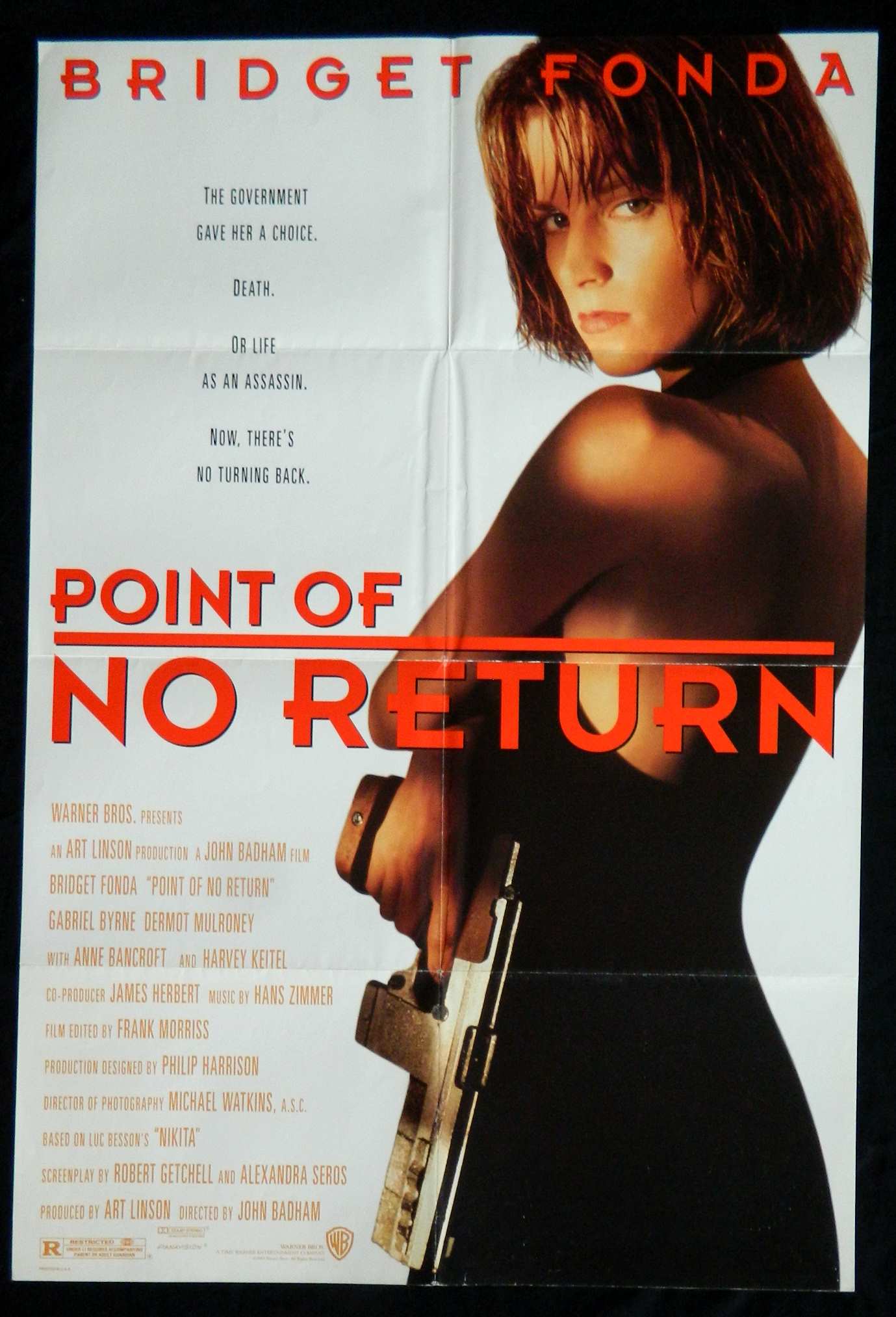 POINT OF NO RETURN (1993)— Original Australian one sheet movie poster