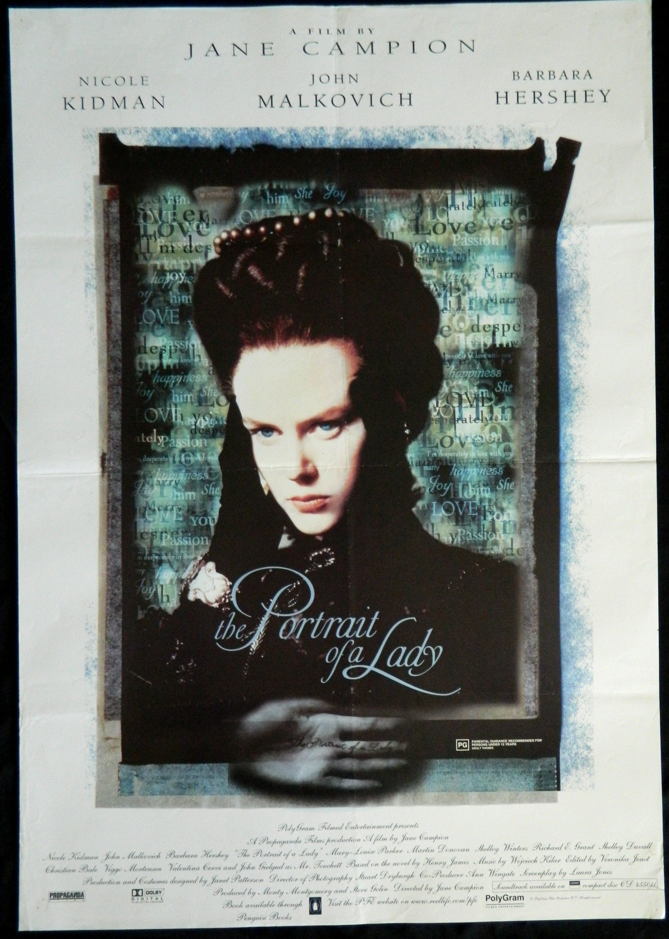 PORTRAIT OF A LADY (1996)— Original Australian one sheet movie poster