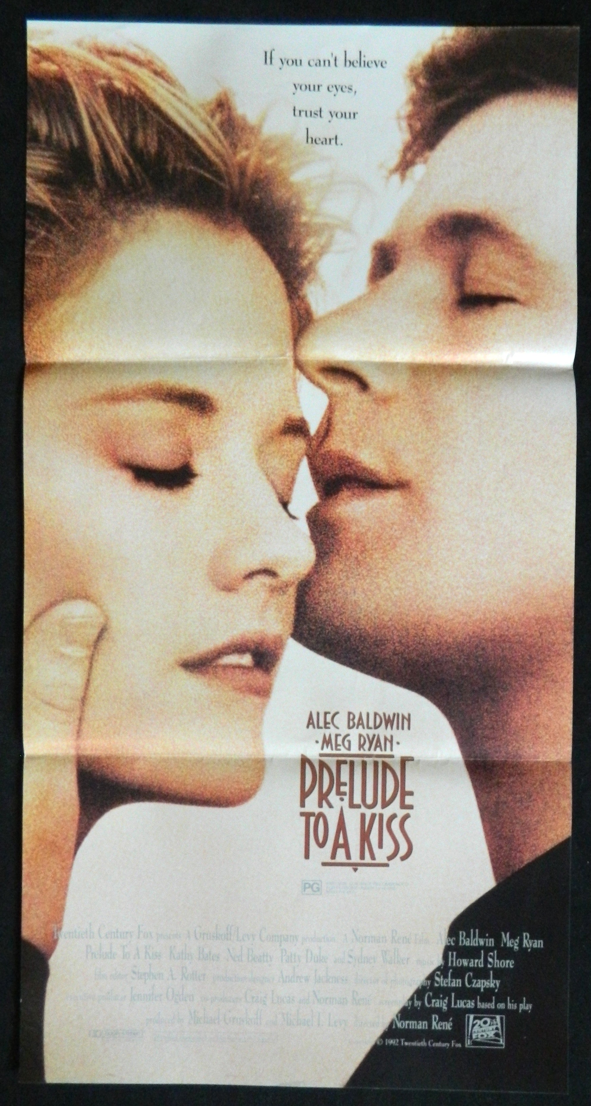 PRELUDE TO A KISS (1992) — Original Australian daybill movie poster (Copy)