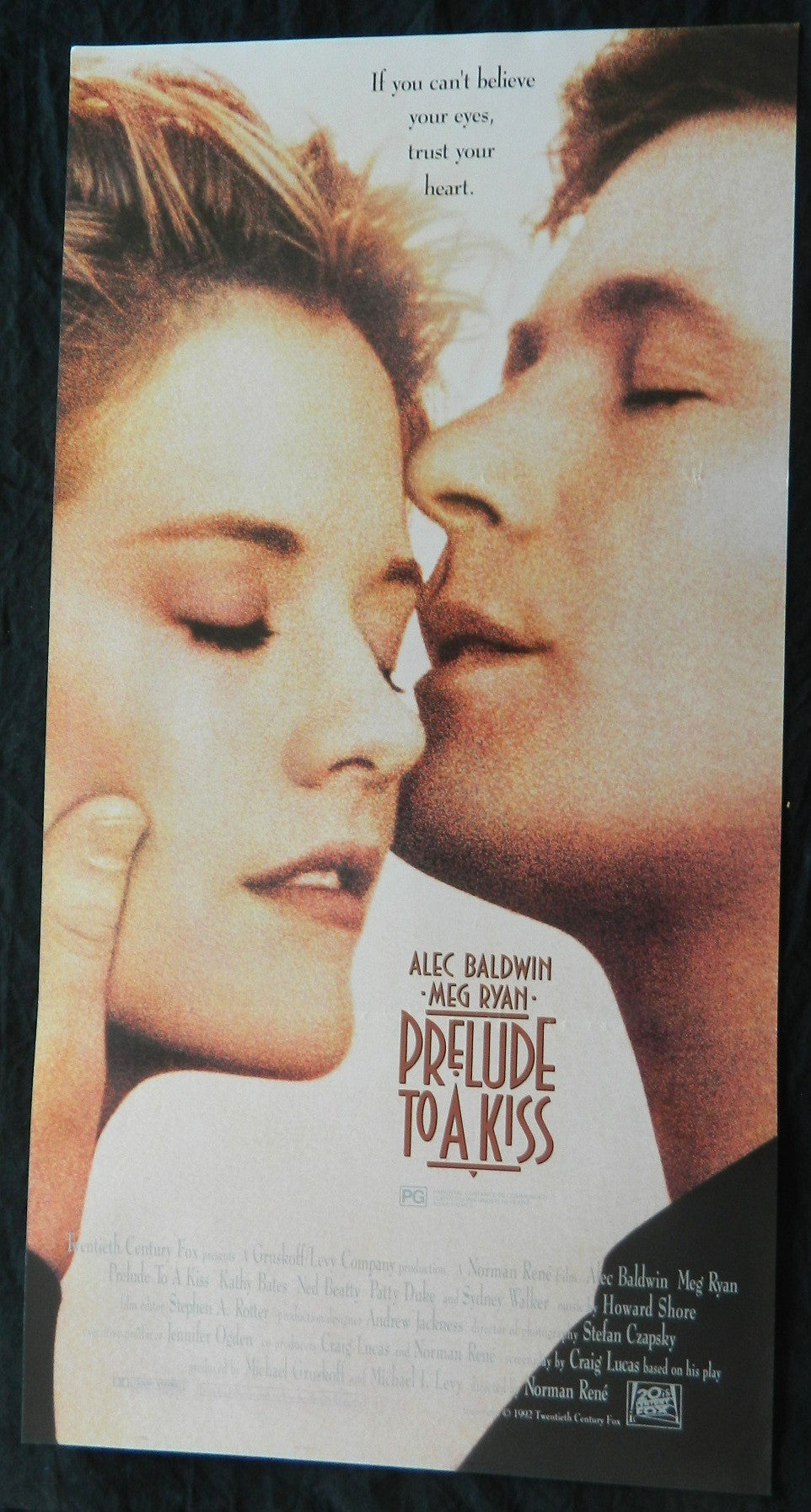 PRELUDE TO A KISS  (1992) — Original Australian daybill movie poster