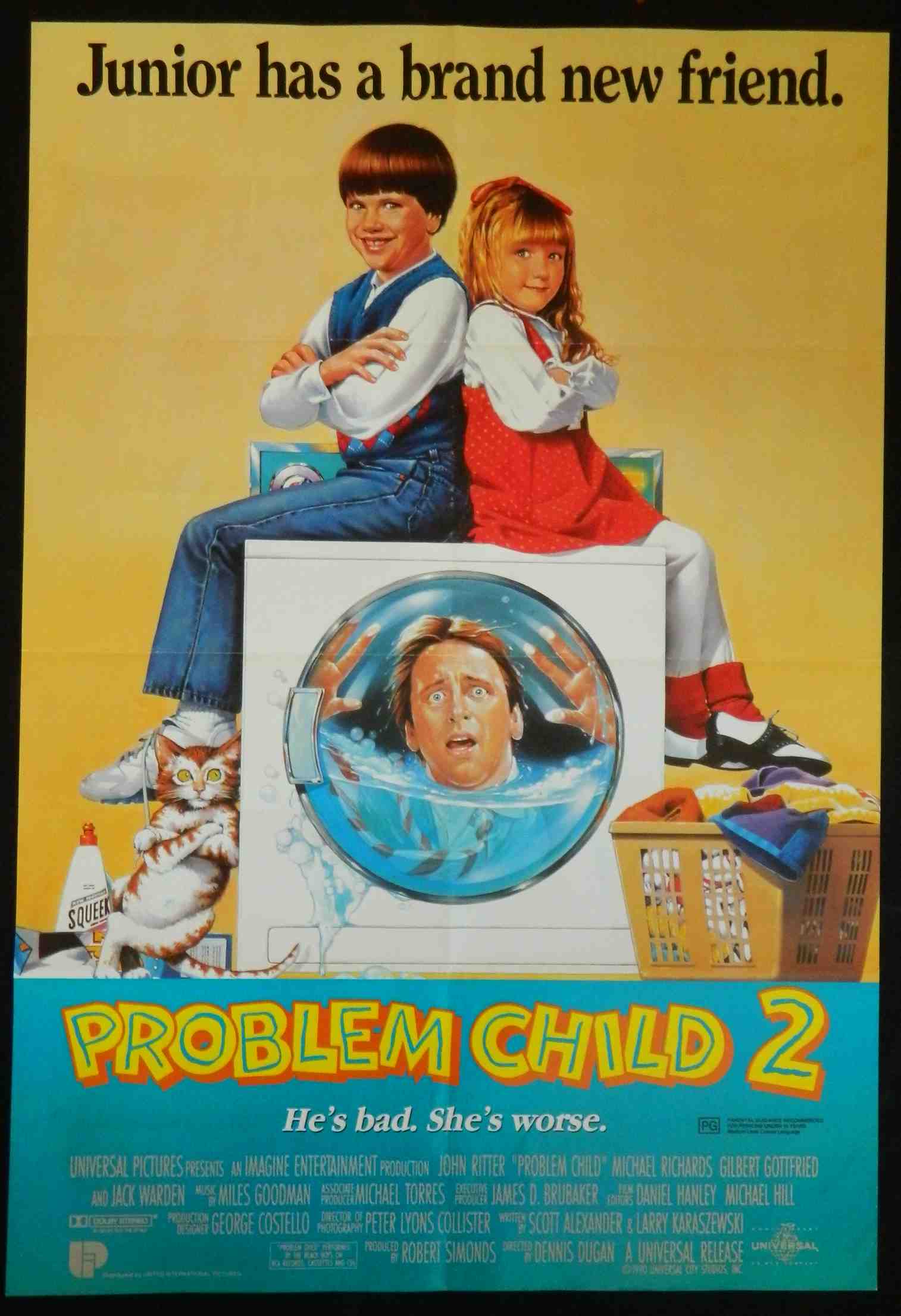 PROBLEM CHILD 2 (1991)— Original Australian one sheet movie poster