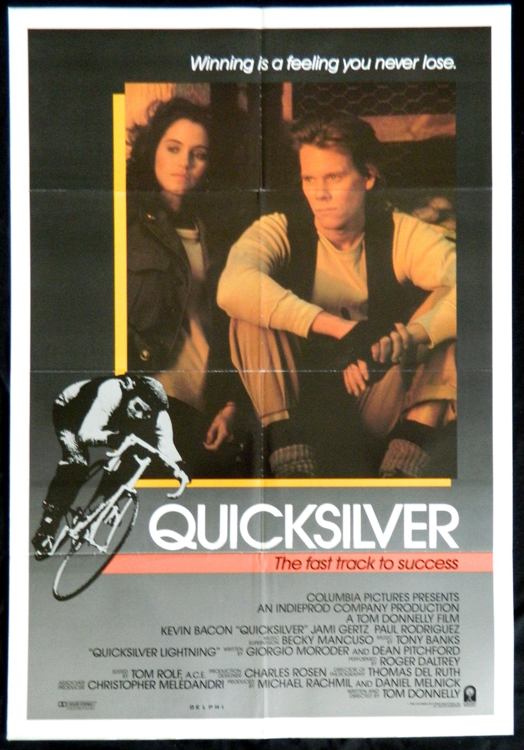 QUICKSILVER (1986)— Original Australian one sheet movie poster