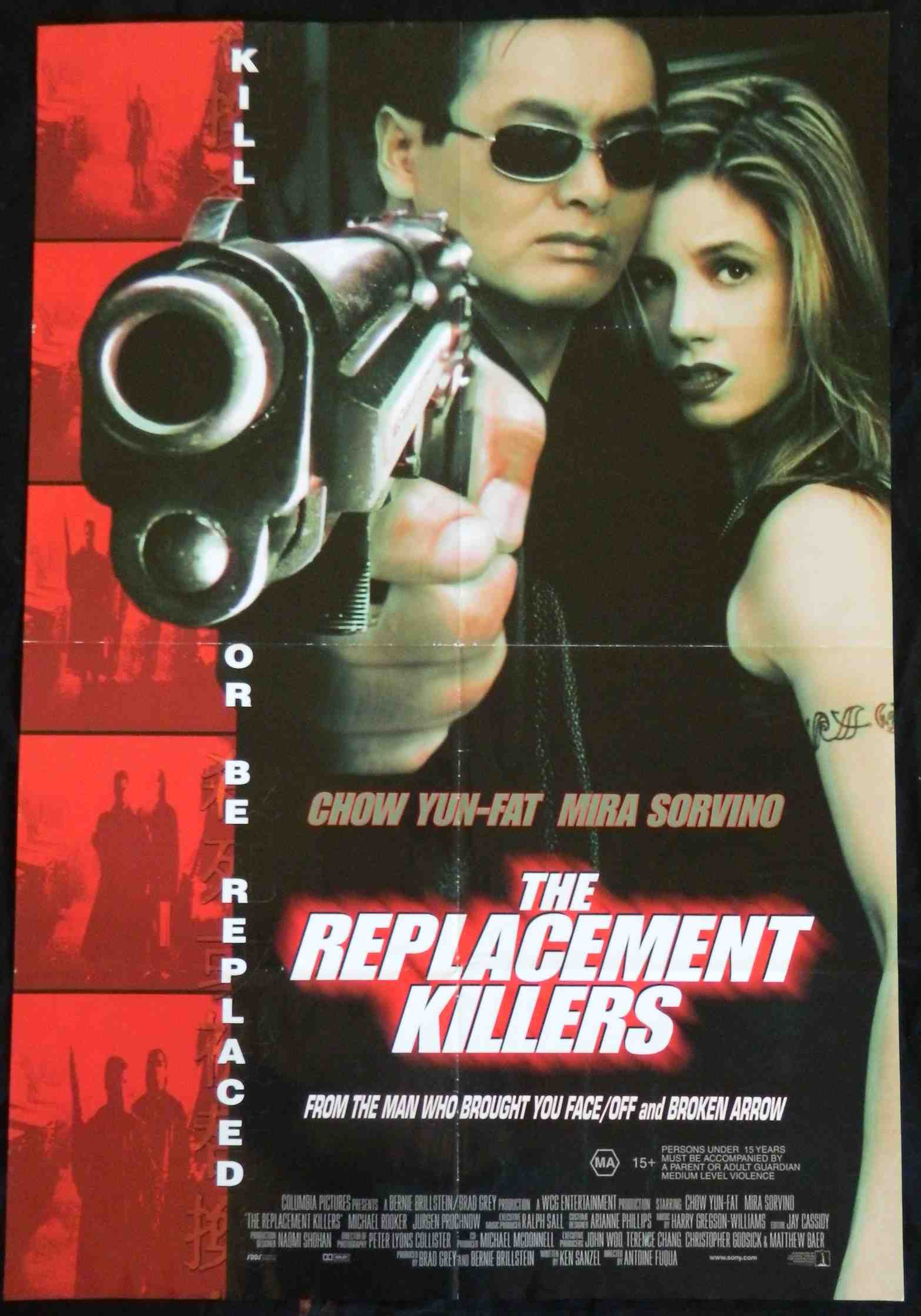 REPLACEMENT KILLERS (1998)— Original Australian one sheet movie poster