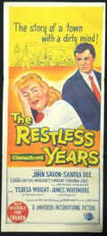 THE RESTLESS YEARS  (1958) — Original Australian daybill movie poster