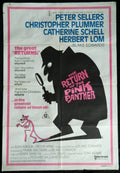 RETURN OF THE PINK PANTHER (1975)— Original Australian one sheet movie poster