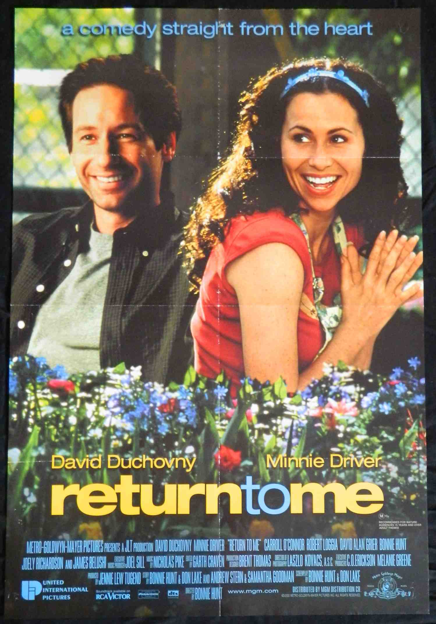 RETURN TO ME (2000)— Original Australian one sheet movie poster