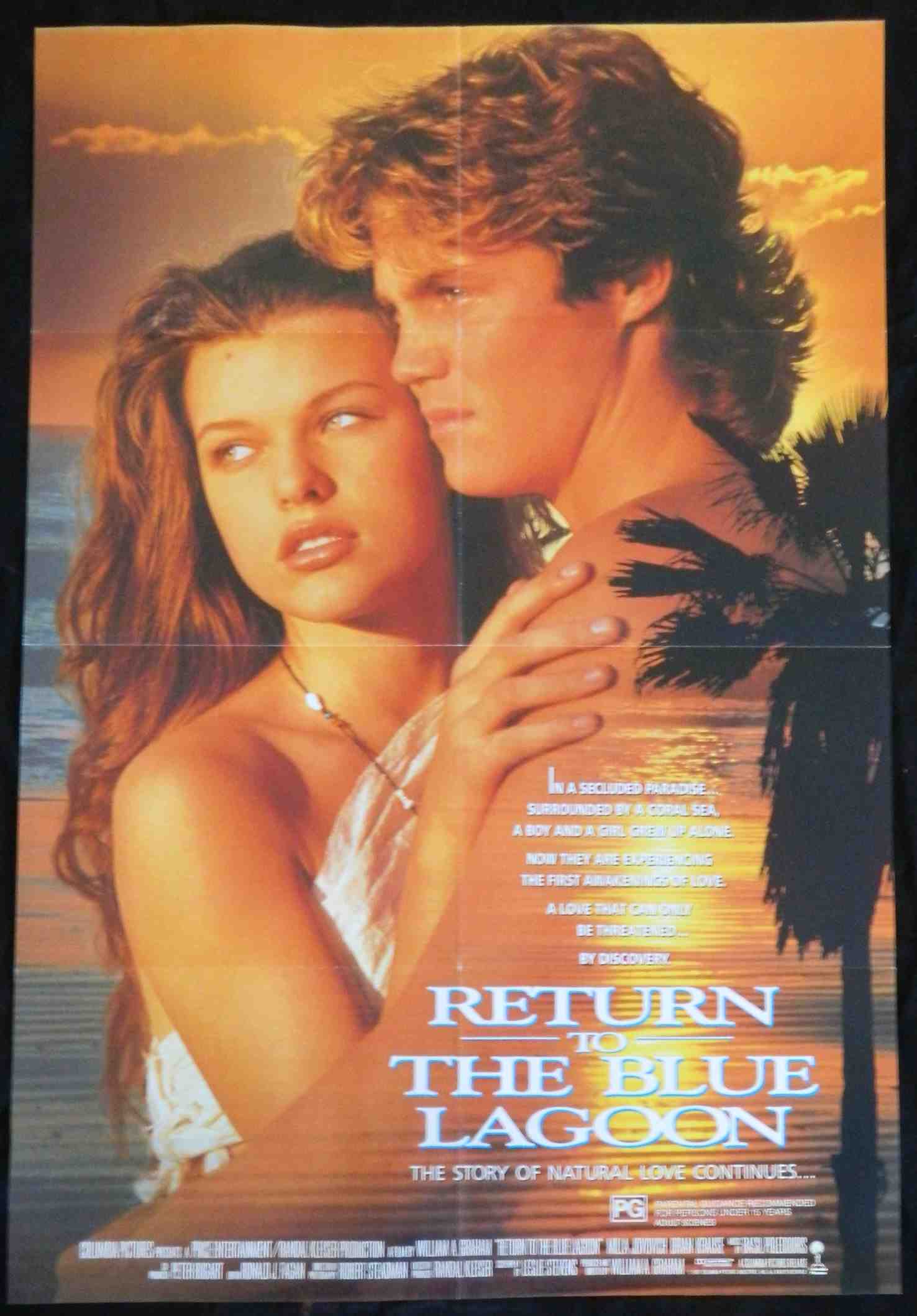 RETURN TO BLUE LAGOON  (1991)— Original Australian one sheet movie poster