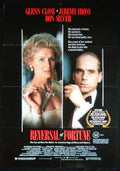 REVERSAL OF FORTUNE (1990)— Original Australian one sheet movie poster