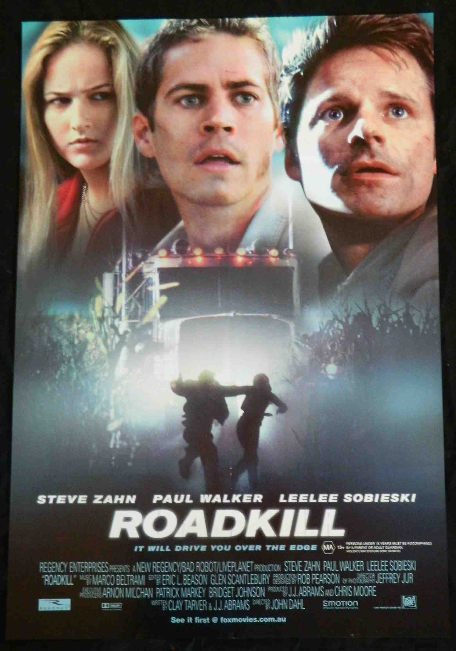 ROADKILL (2001)— Original Australian one sheet movie poster