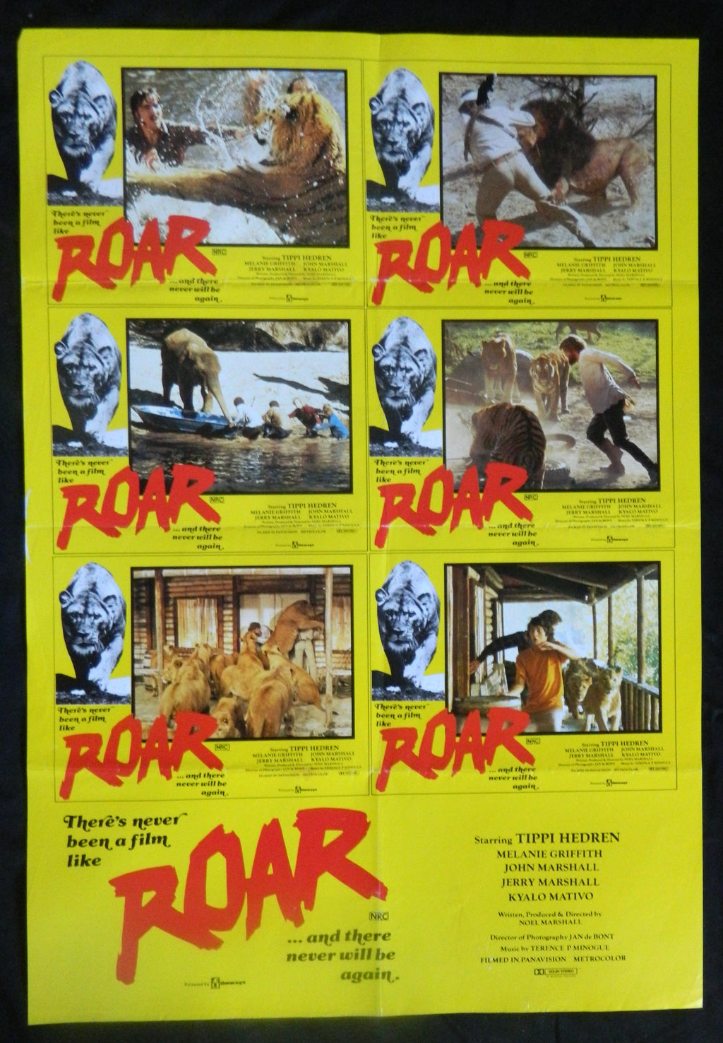 ROAR (1981) — Original Australian one sheet movie poster