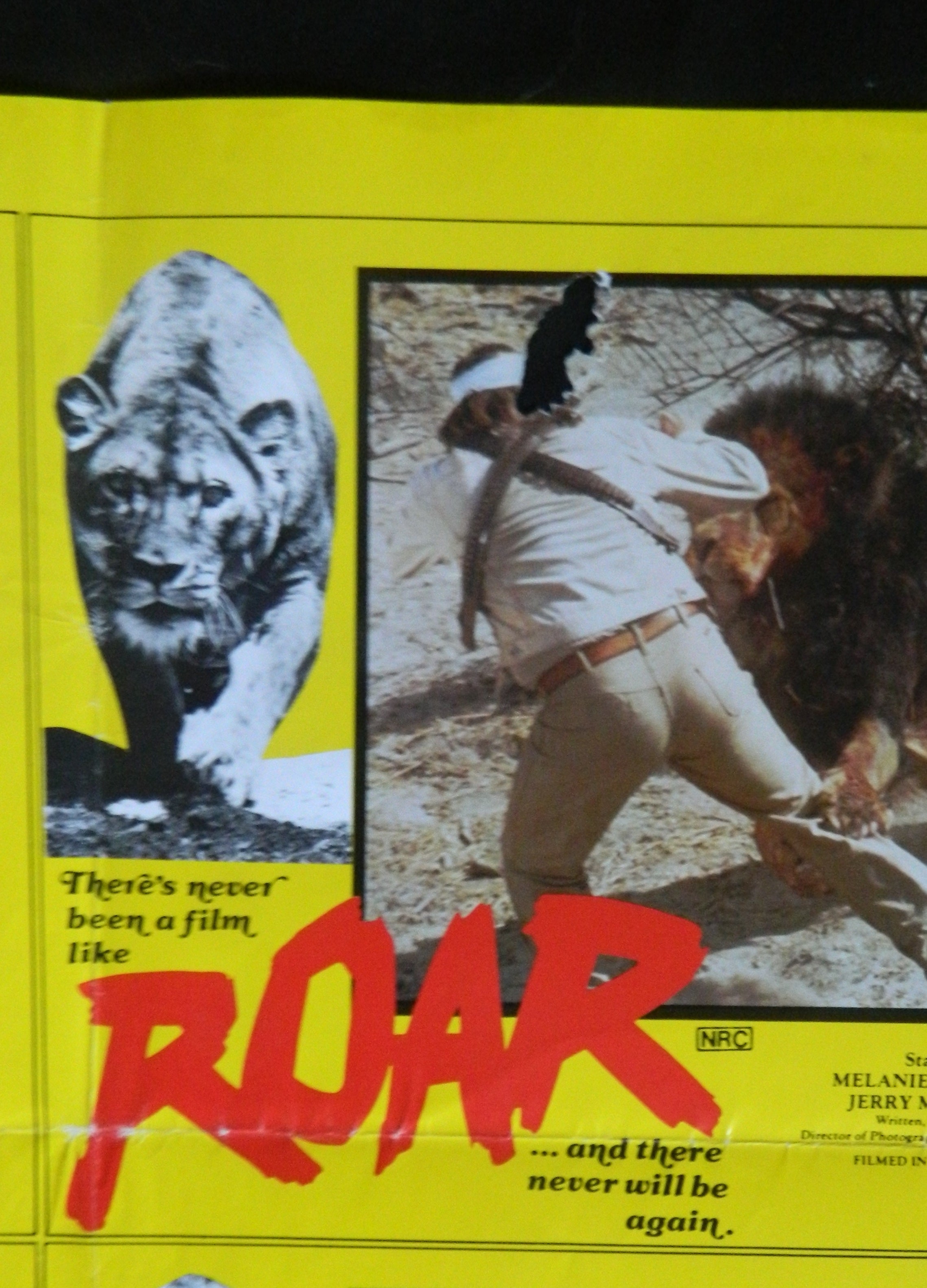 ROAR (1981) — Original Australian one sheet movie poster