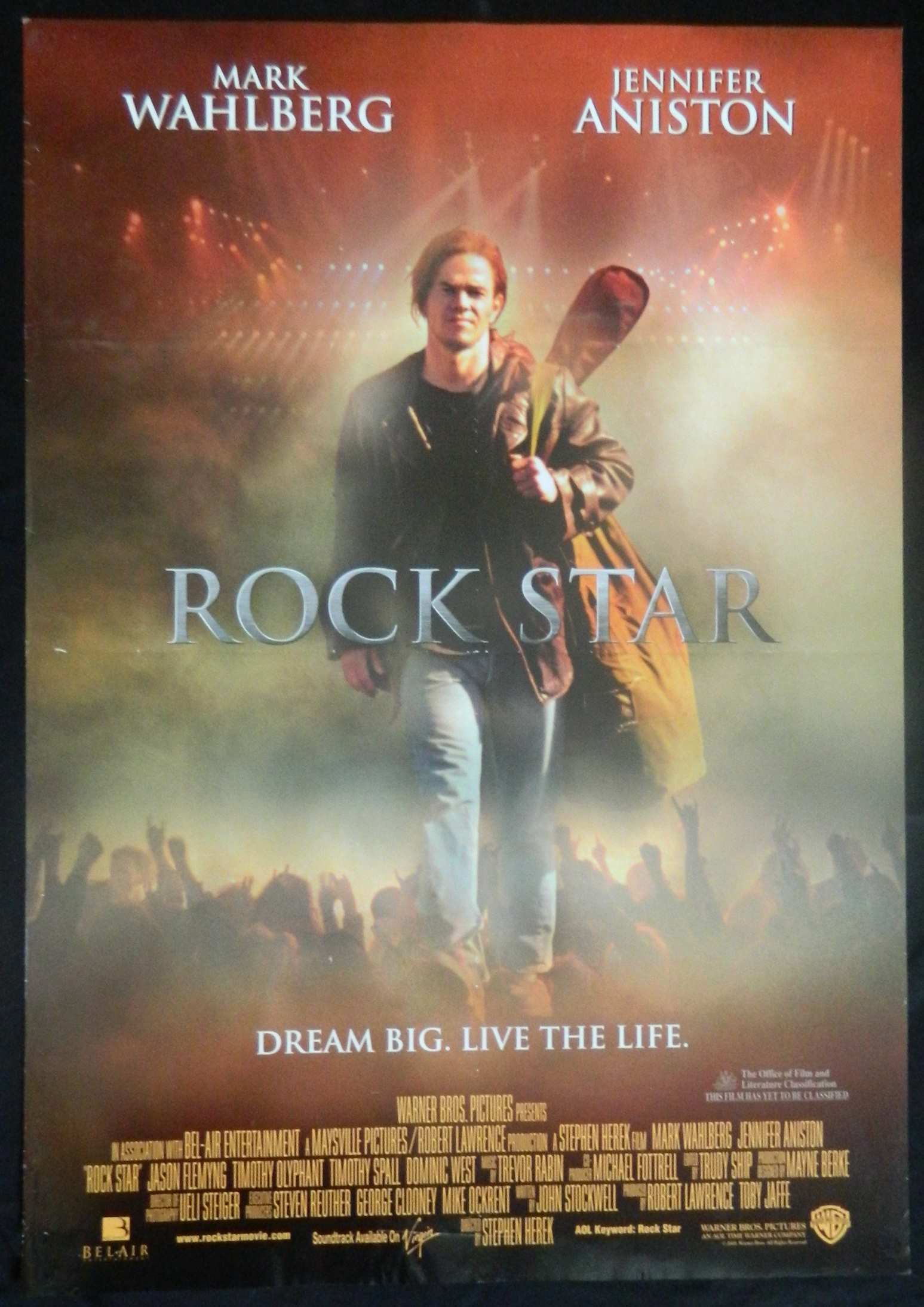 ROCK STAR (2001)— Original Australian one sheet movie poster