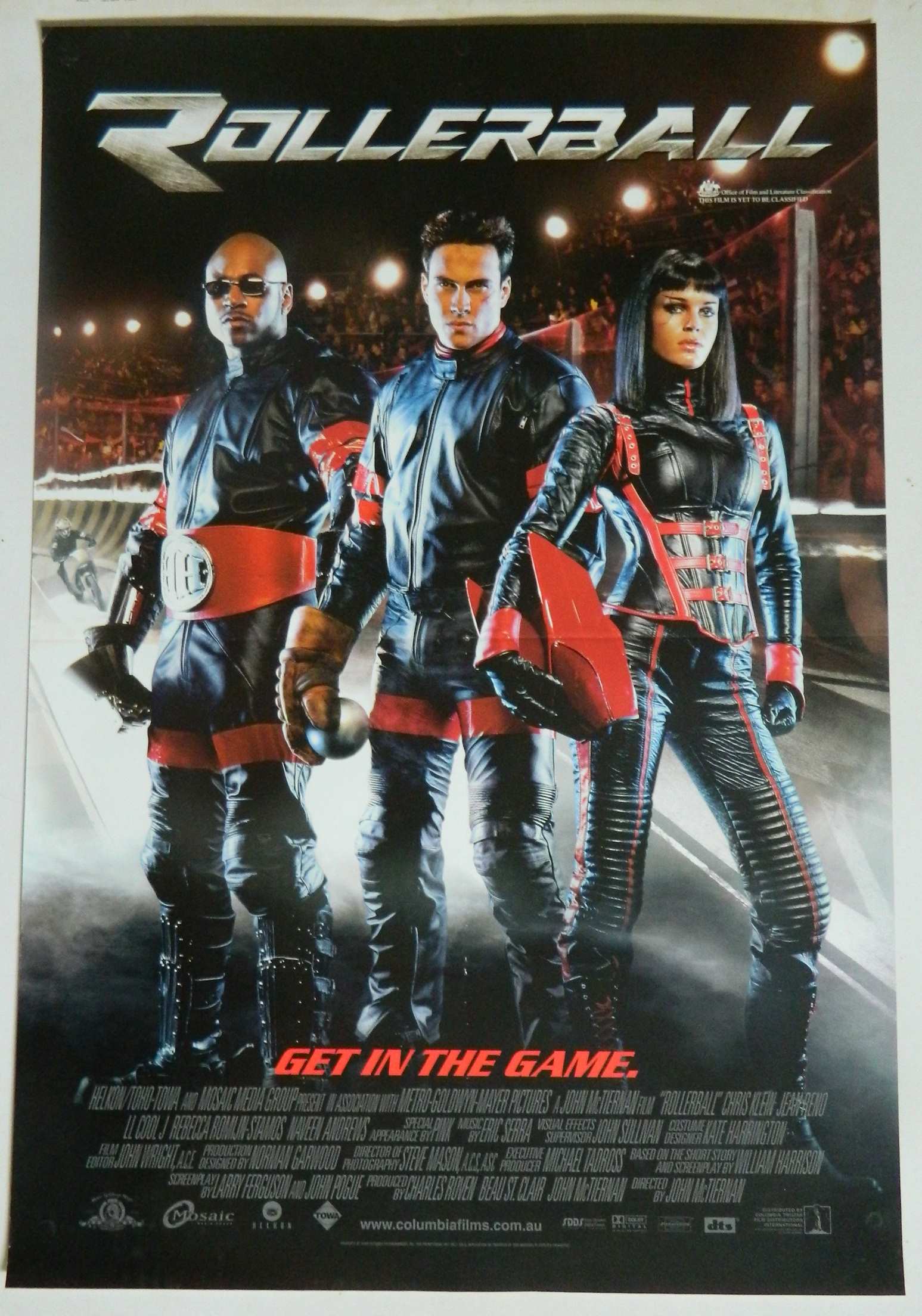 ROLLERBALL (2002)— Original Australian one sheet movie poster
