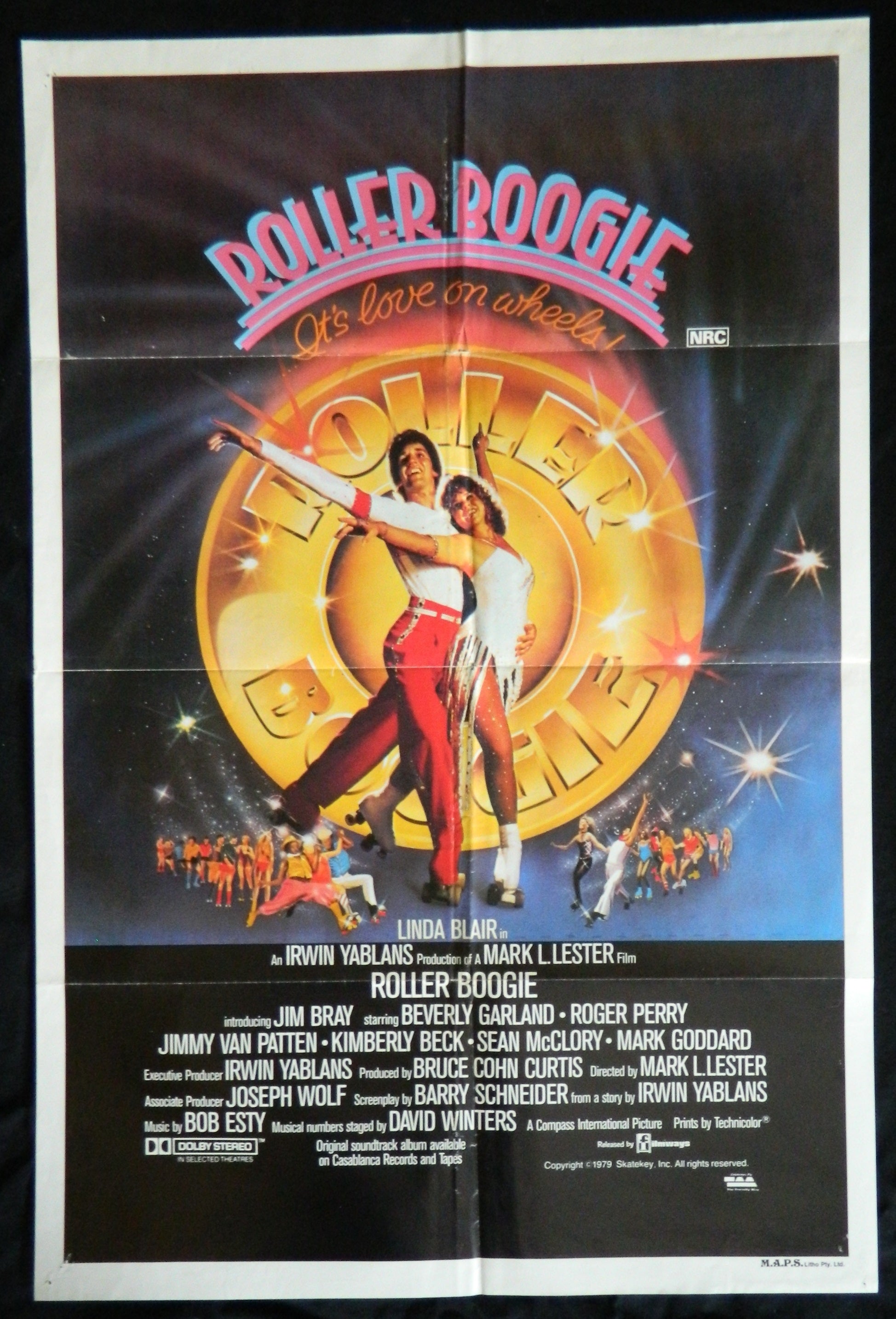 ROLLER BOOGIE (1979)— Original Australian one sheet movie poster