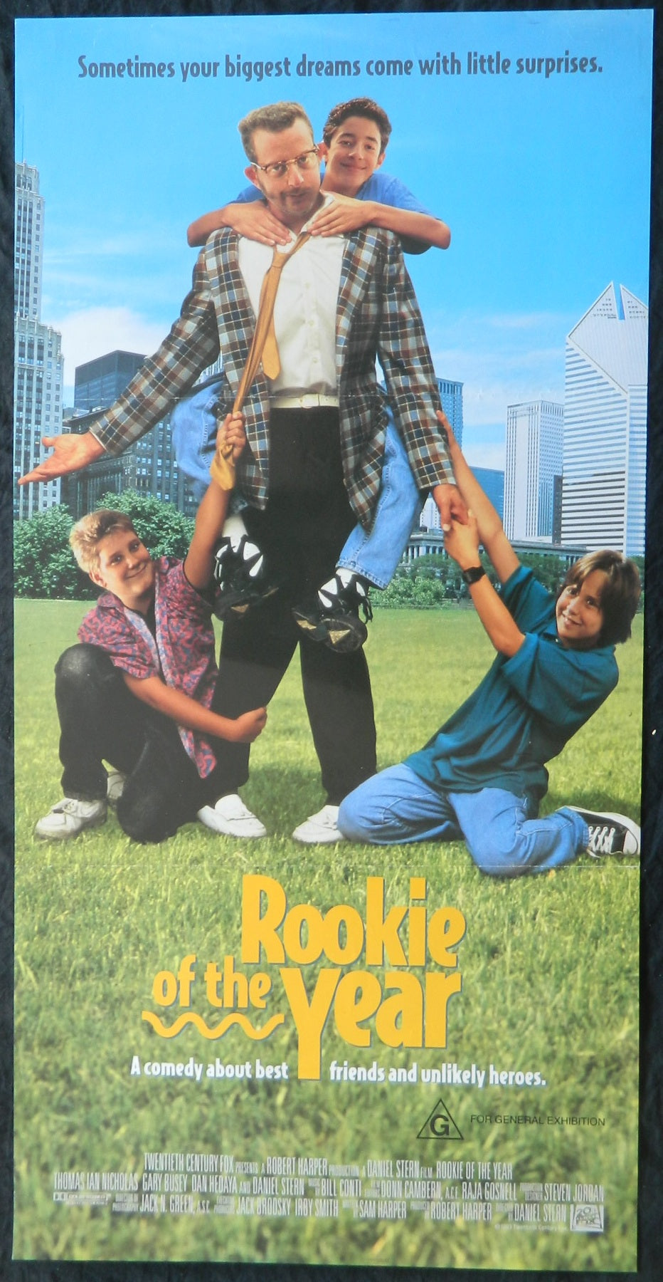 ROOKIE OF THE YEAR (1993) — Original Australian daybill movie poster
