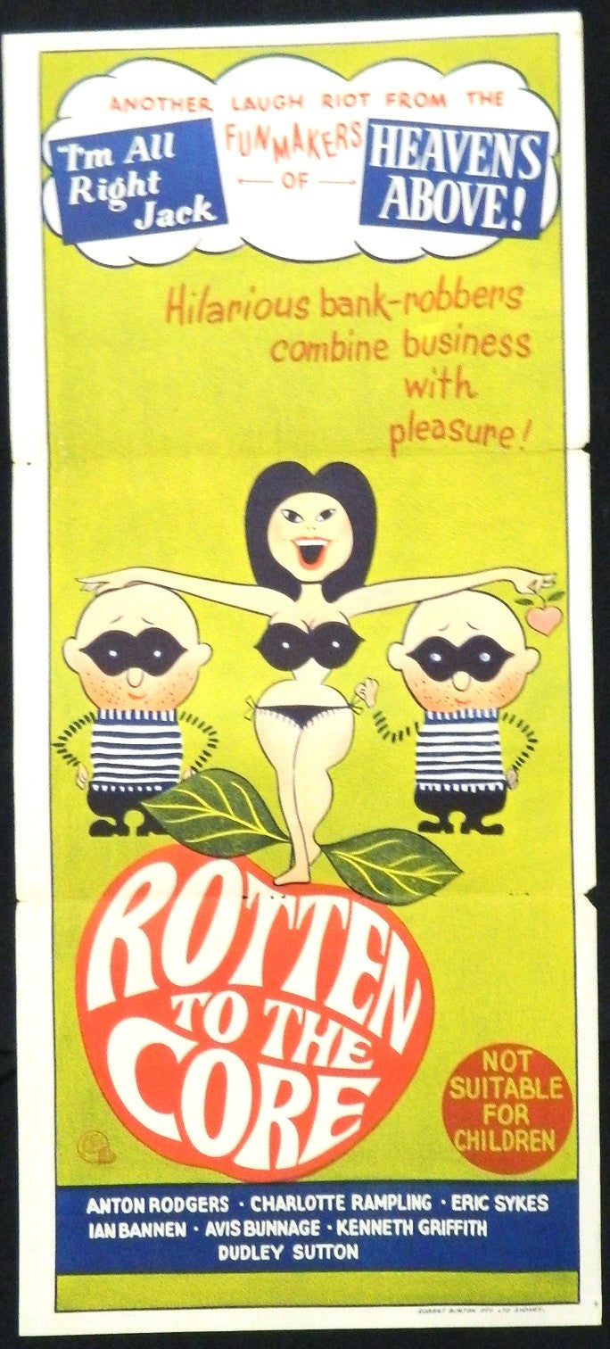 ROTTEN TO THE CORE (1965) — Original Australian daybill movie poster