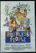 RUTHLESS PEOPLE (1986) — Original Australian one sheet movie poster