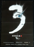 SCREAM 3 (2000)— Original Australian one sheet movie poster.