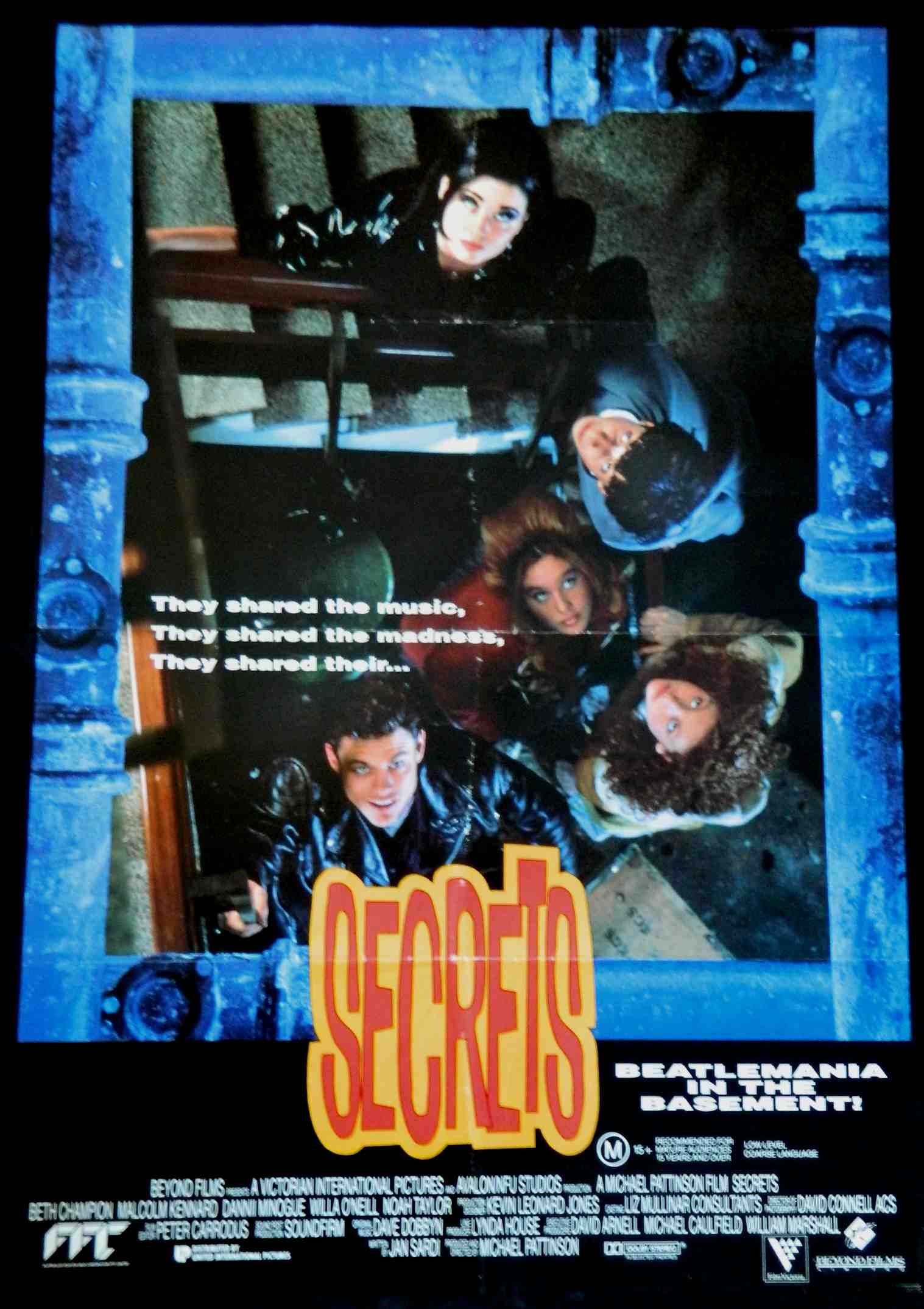 SECRETS (1992)— Original Australian one sheet movie poster.