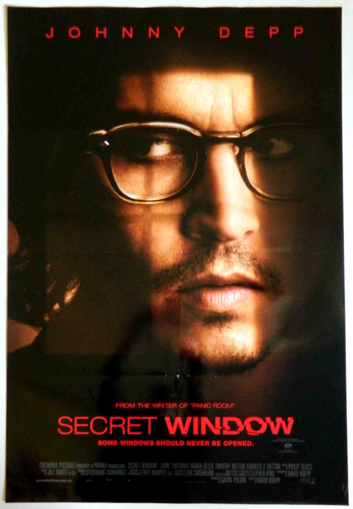 SECRET WINDOW (2004)— Original Australian one sheet movie poster