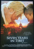 SEVEN YEARS IN TIBET (1997)— Original Australian one sheet movie poster.
