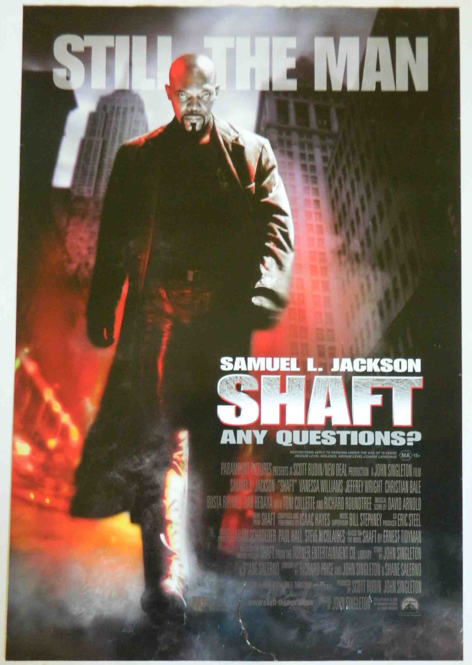 SHAFT (2000)— Original Australian one sheet movie poster
