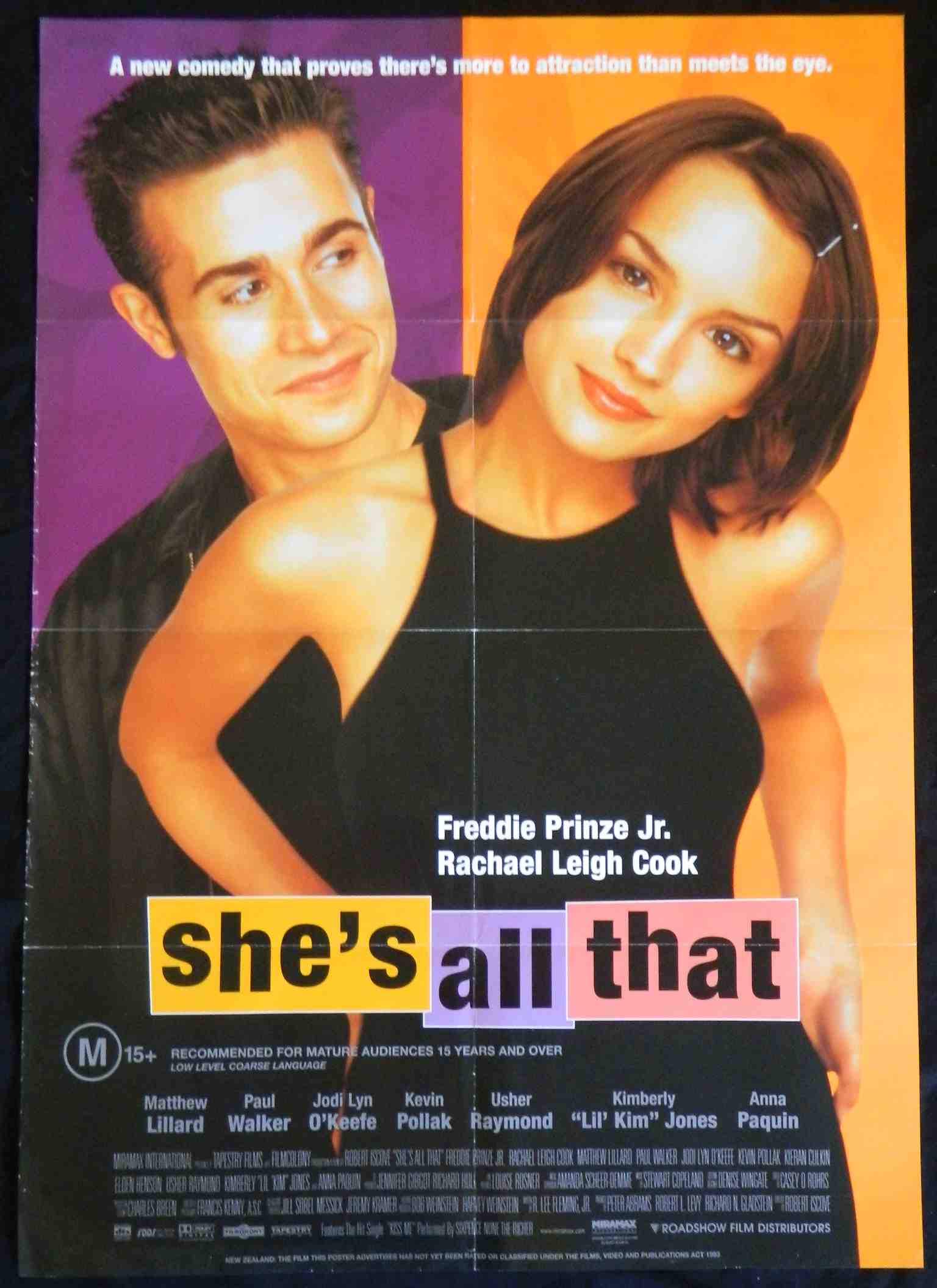 SHE'S ALL THAT  (1999)— Original Australian one sheet movie poster