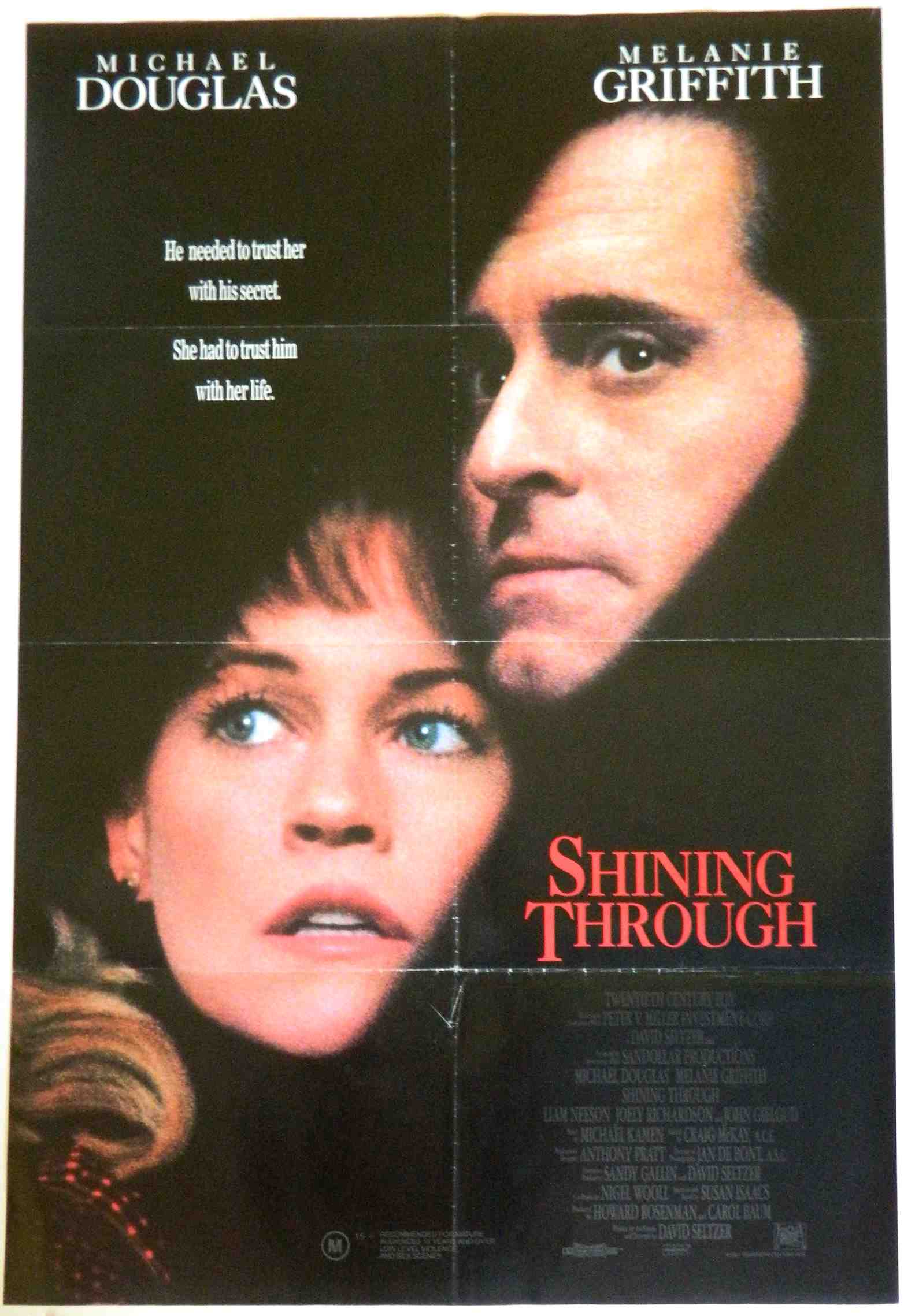 SHINING THROUGH  (1992)— Original Australian one sheet movie poster.