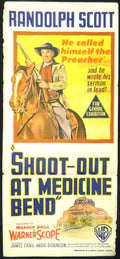 SHOOTOUT AT MEDICINE BEND (1957) — Original Australian daybill movie poster