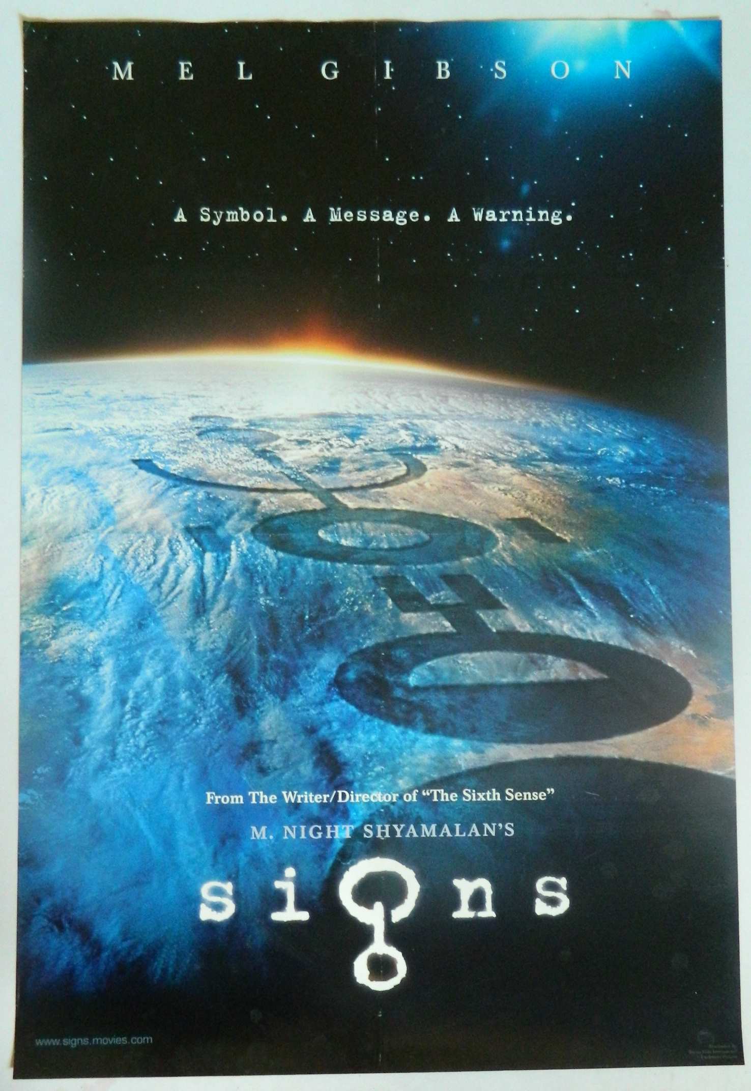 SIGNS (2002)— Original Australian one sheet movie poster.