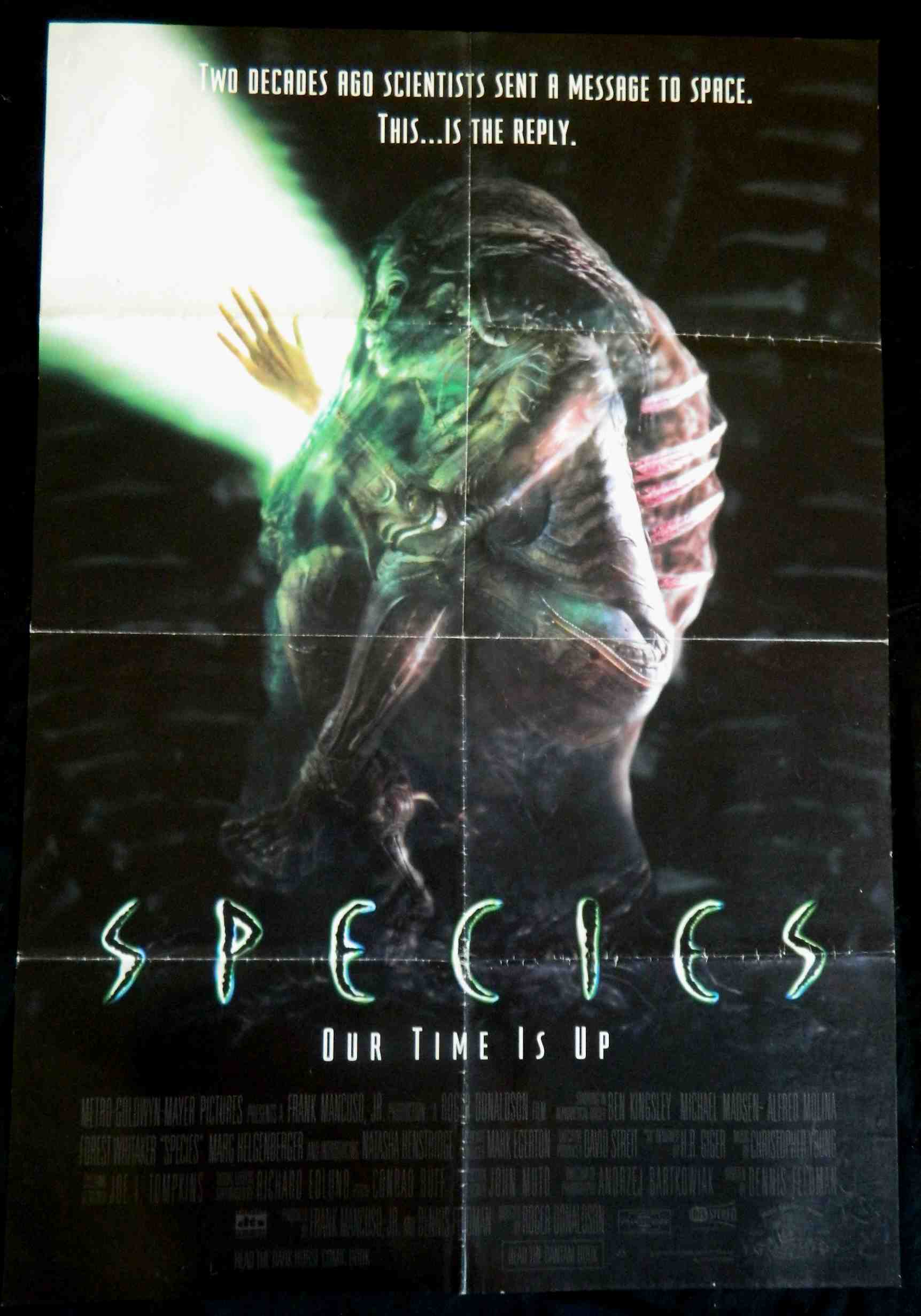 SPECIES (1995)— Original Australian one sheet movie poster