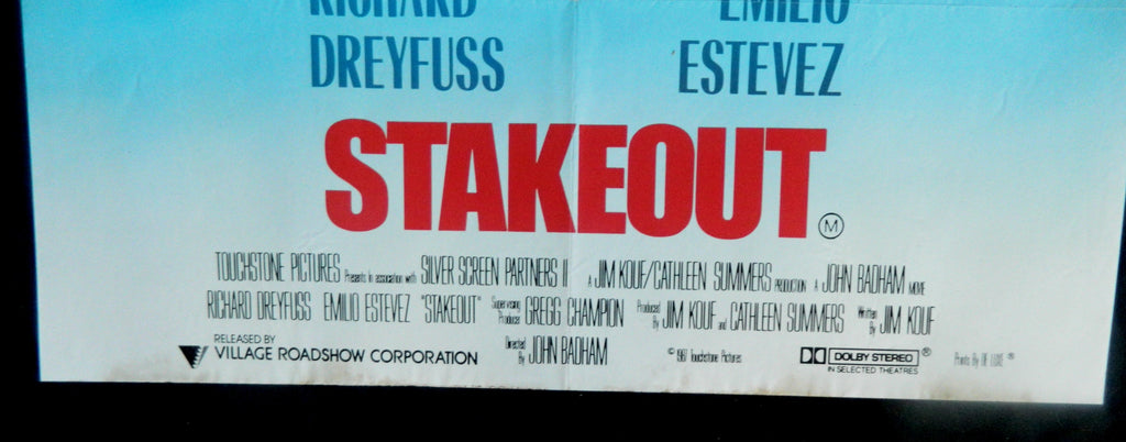 STAKEOUT (1982)— Original Australian one sheet movie poster