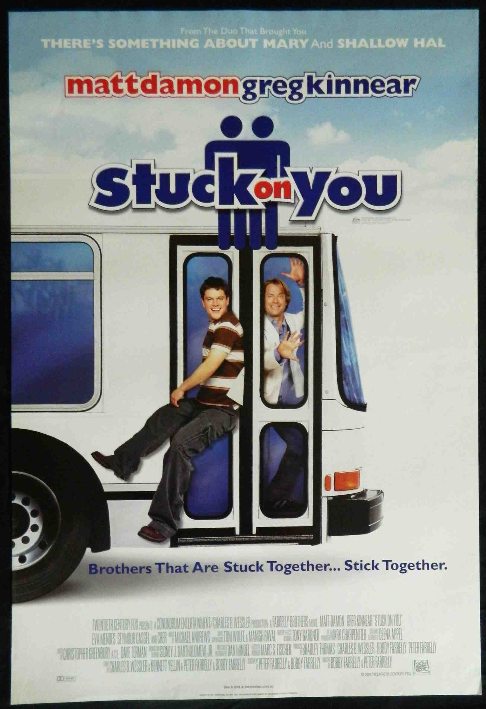 STUCK ON YOU (2003)— Original Australian one sheet movie poster