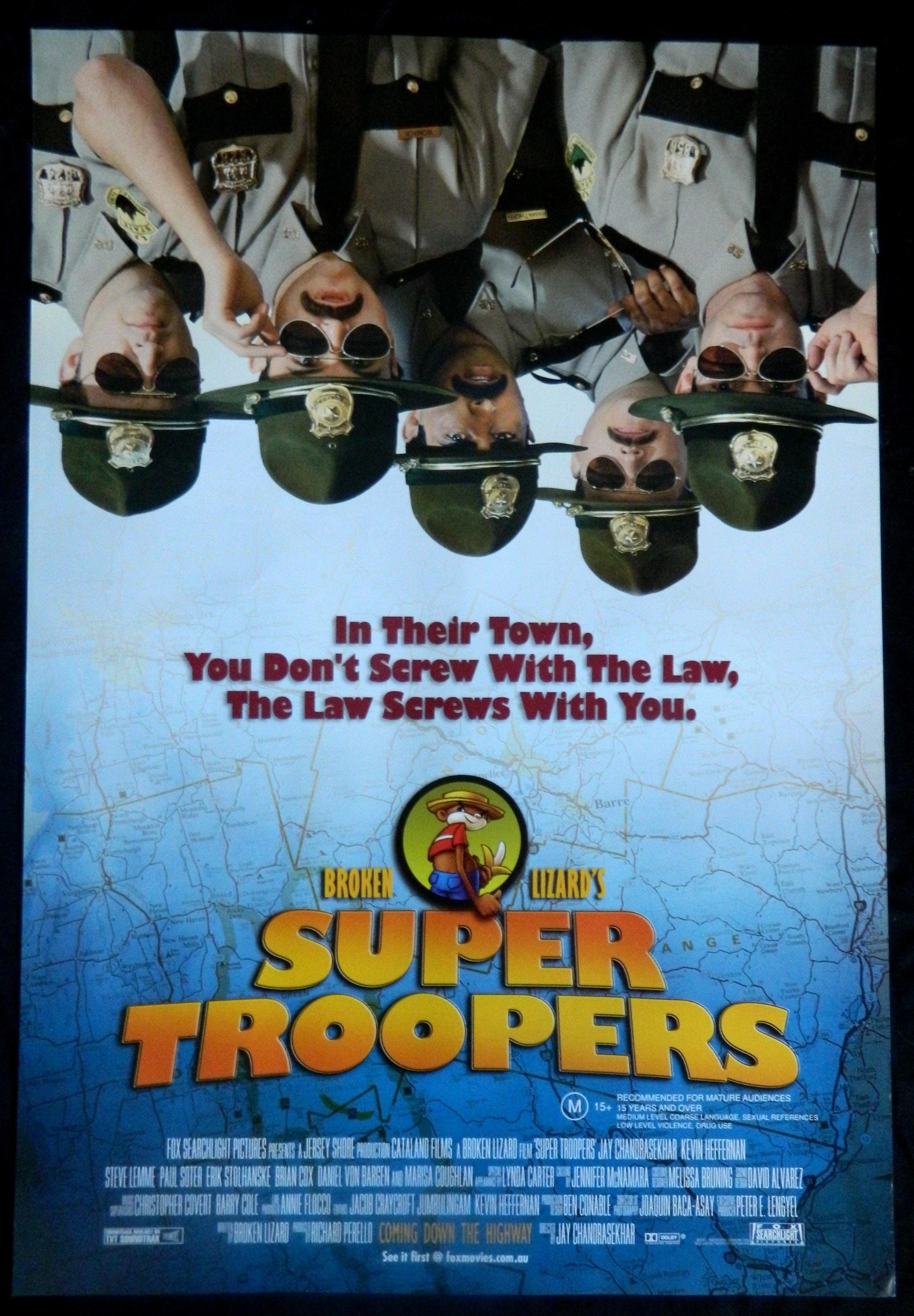 SUPER TROOPERS (2001)— Original Australian one sheet movie poster.