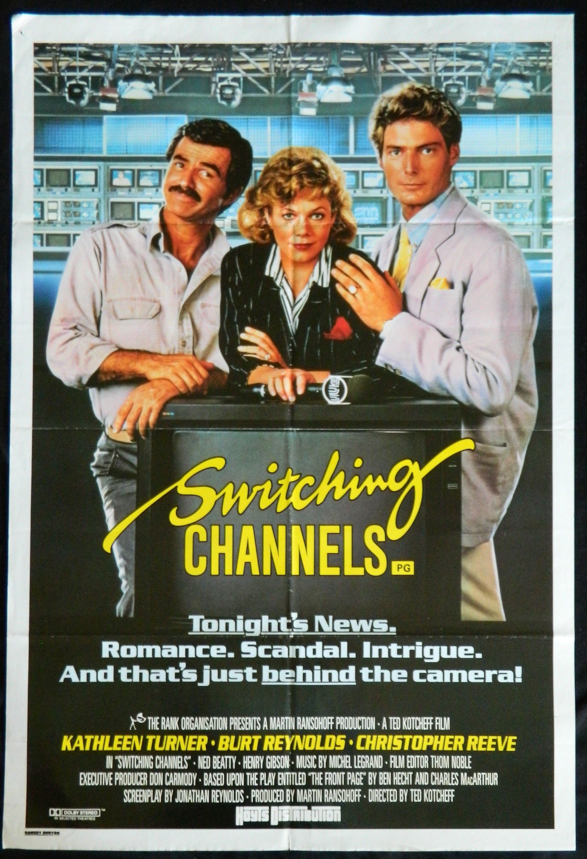 SWITCHING CHANNELS (1988)— Original Australian one sheet movie poster