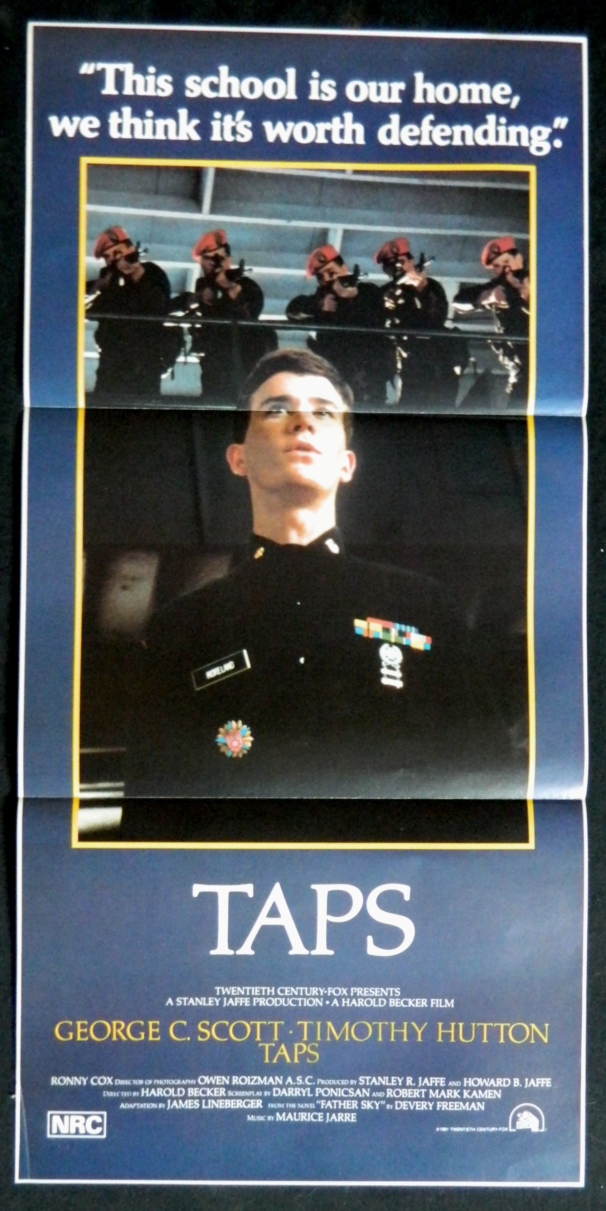 TAPS (1981) — Original Australian daybill movie poster
