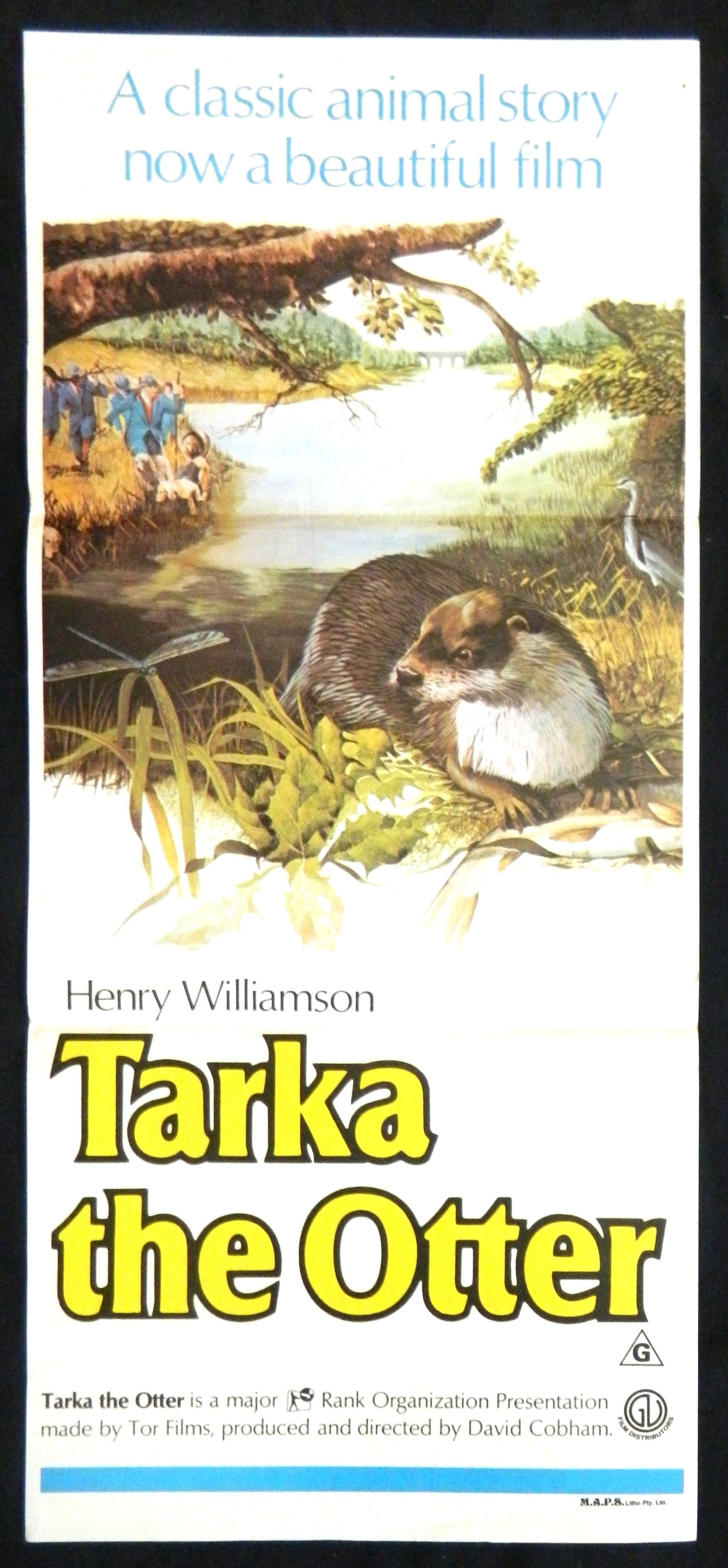 TARKA THE OTTER (1979) — Original Australian daybill movie poster