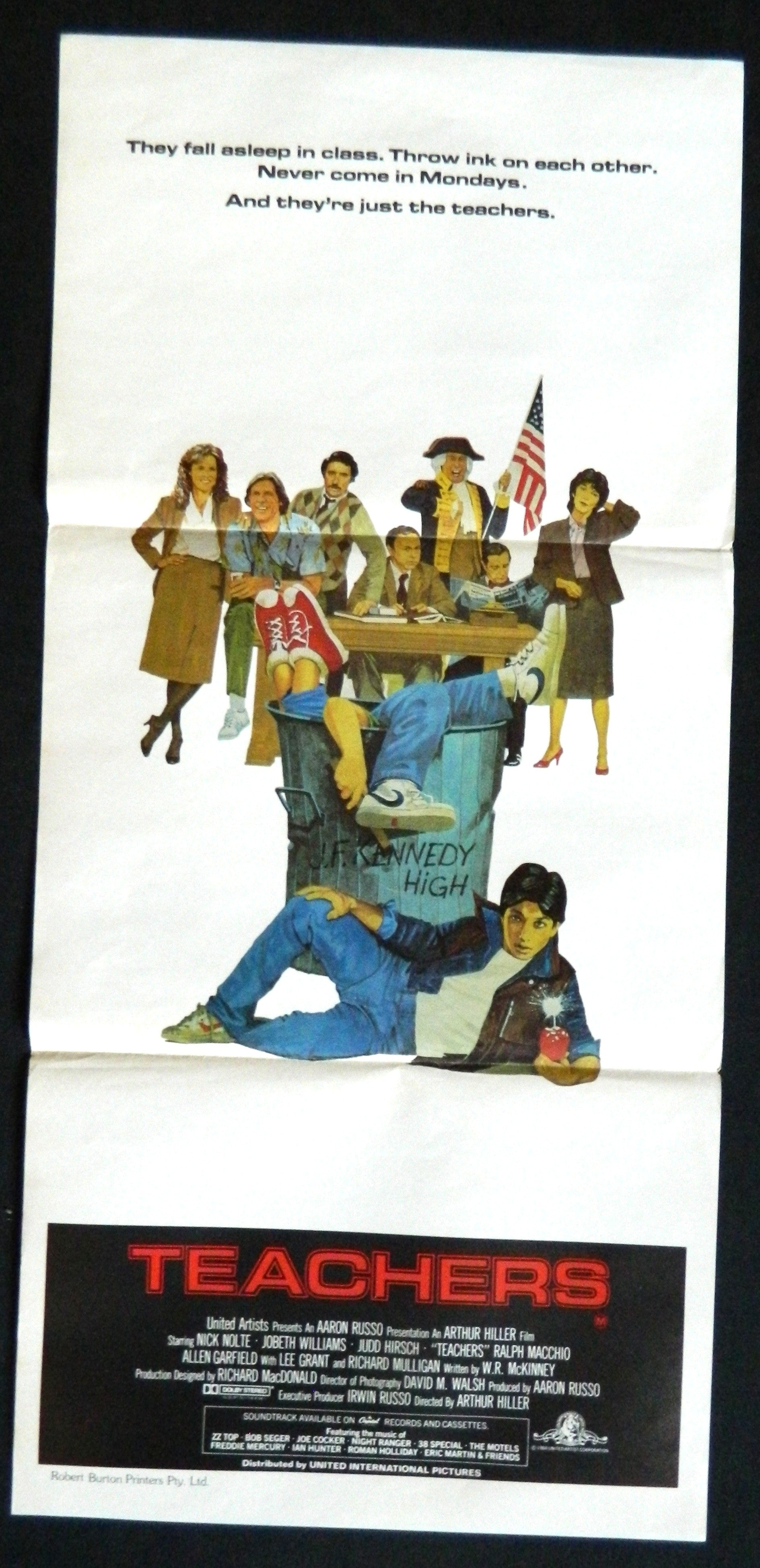 TEACHERS (1984) — Original Australian daybill movie poster