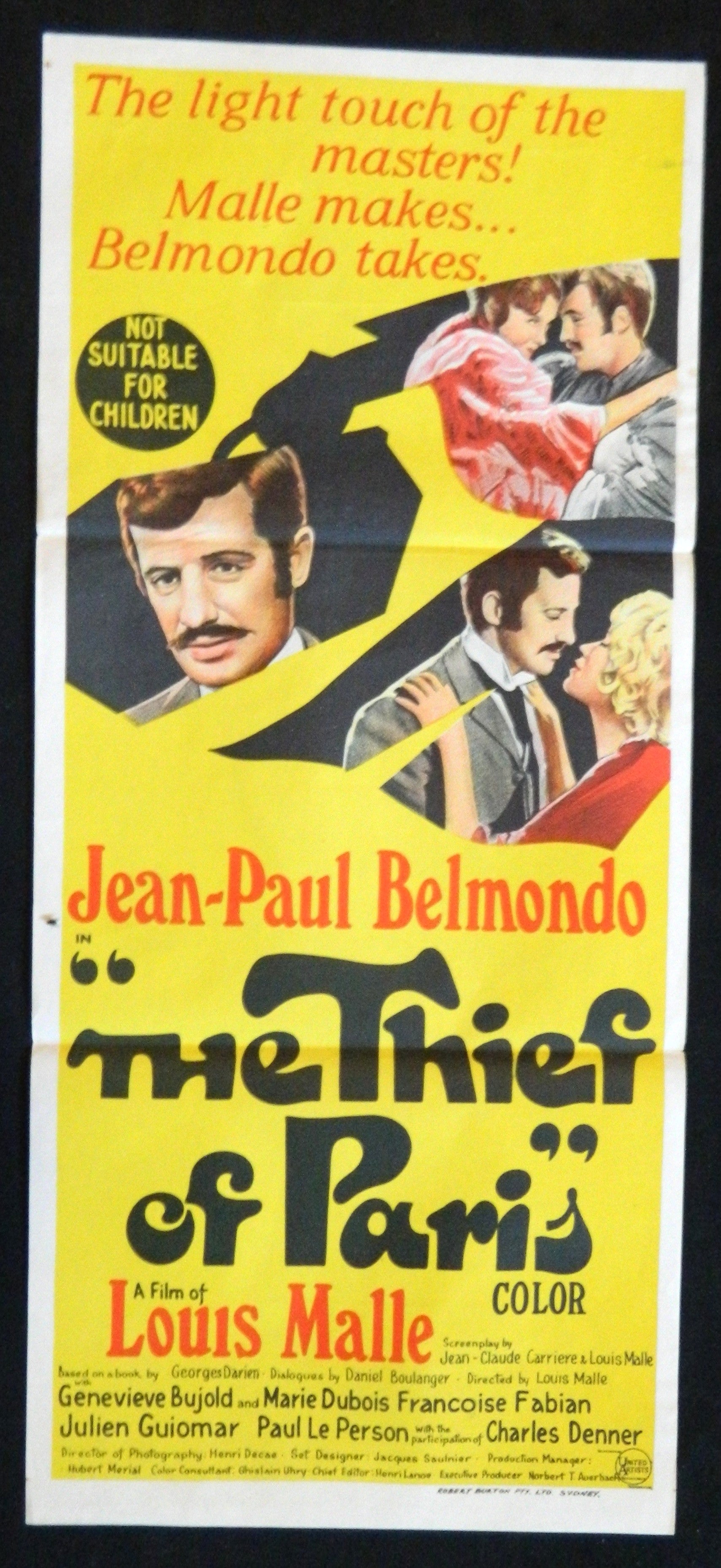THIEF OF PARIS  (1967) — Original Australian daybill movie poster