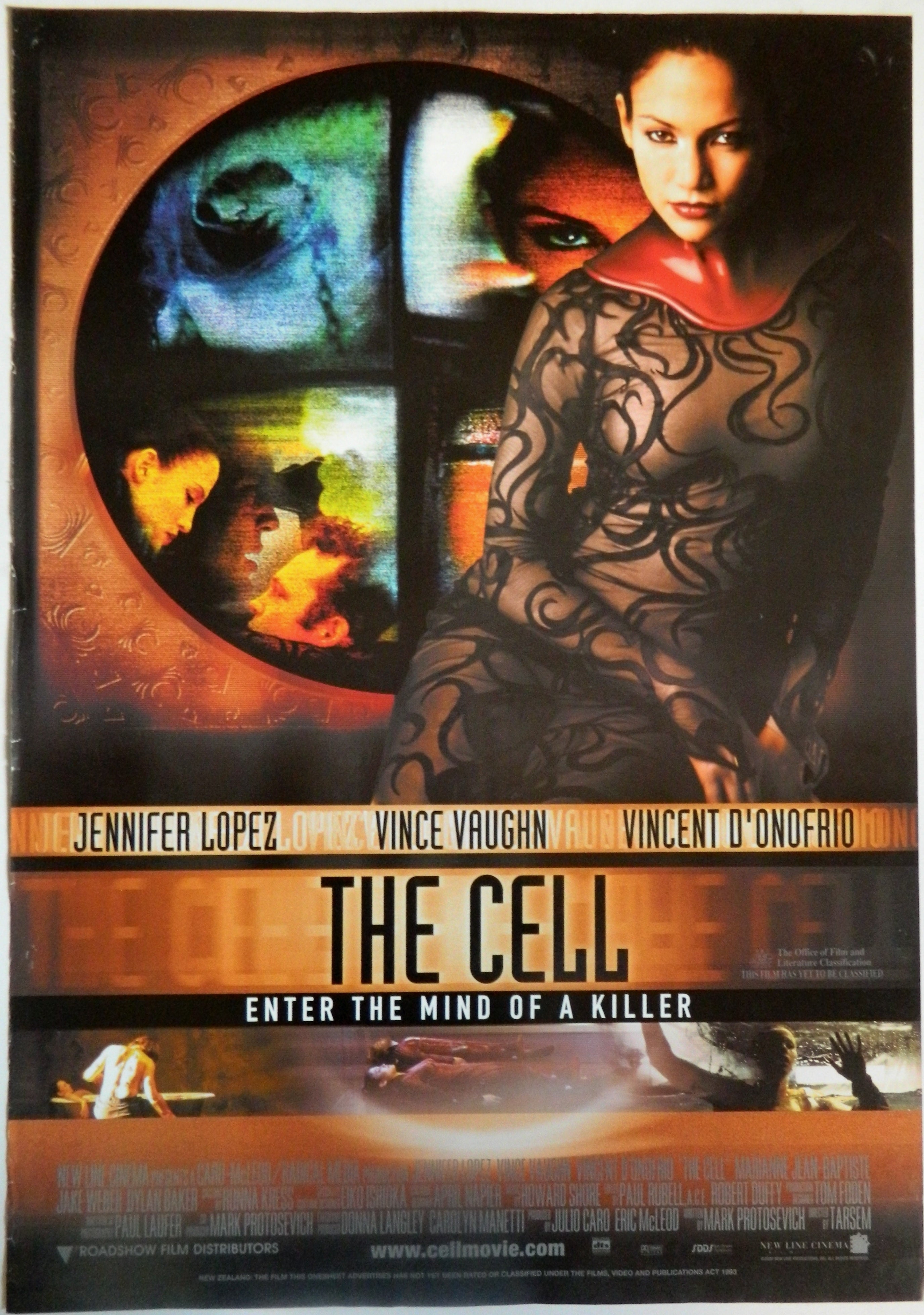 THE CELL (2000)— Original Australian one sheet movie poster.