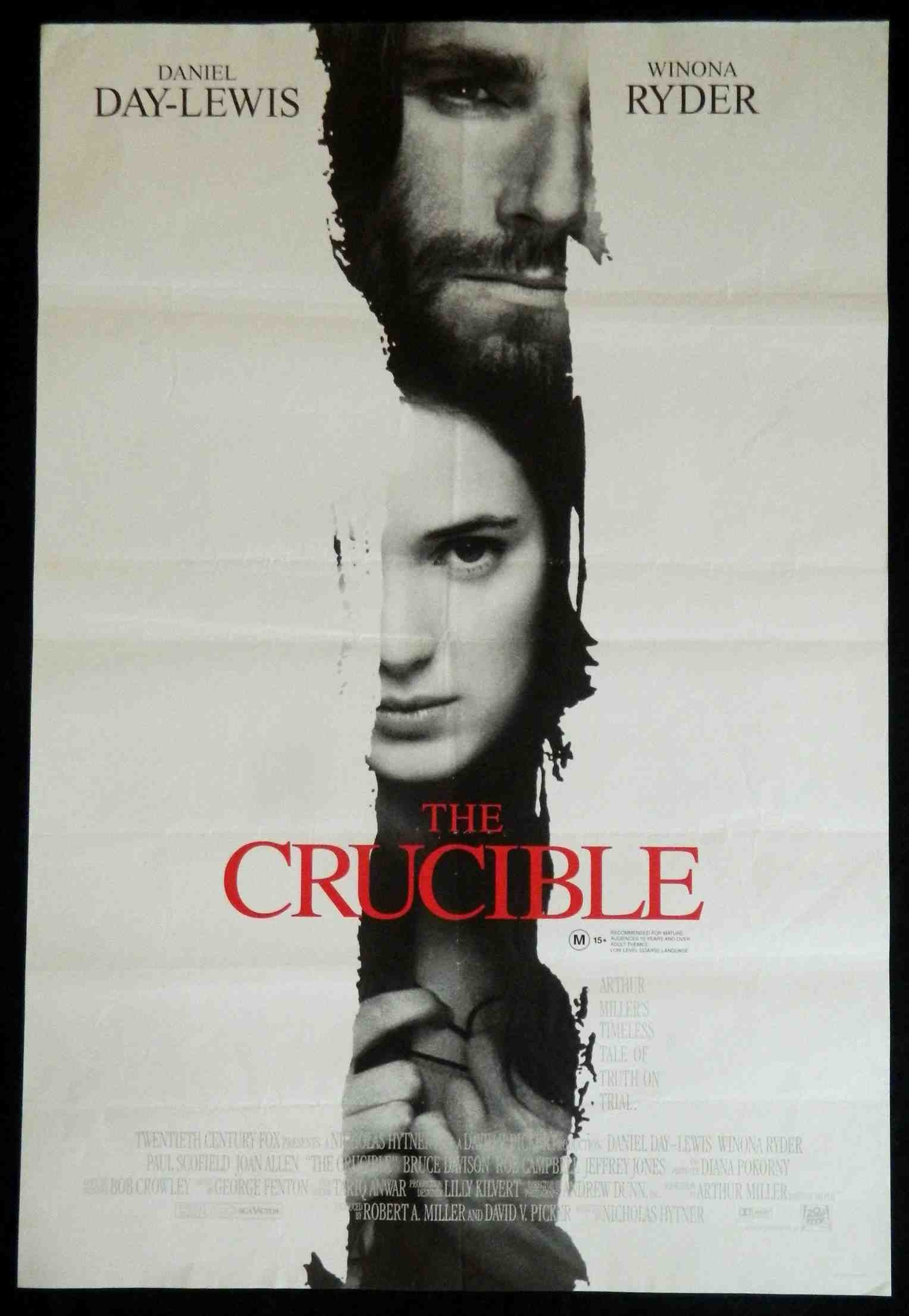 THE CRUCIBLE (1996)— Original Australian one sheet movie poster