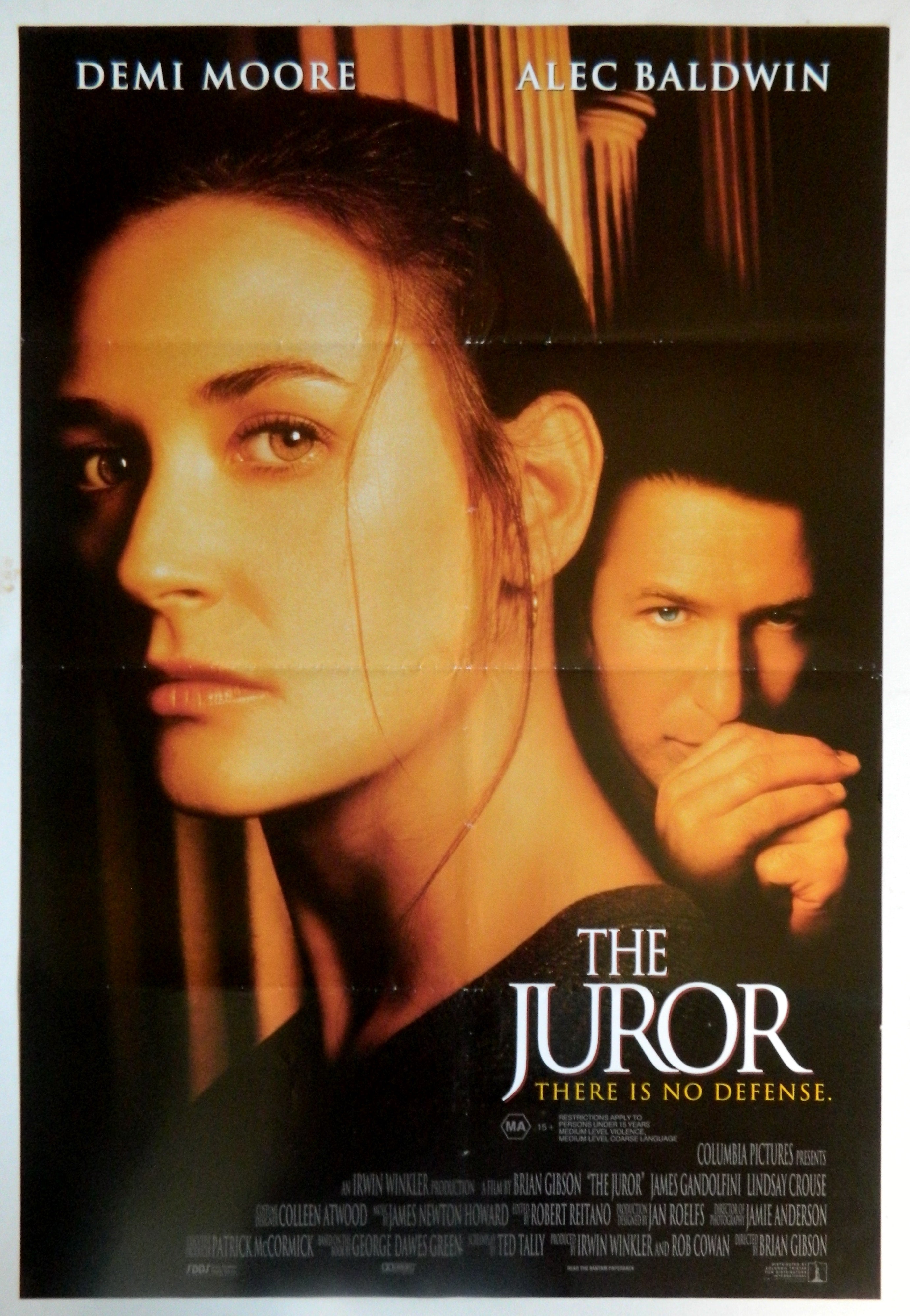 THE JUROR (1996)— Original Australian one sheet movie poster.